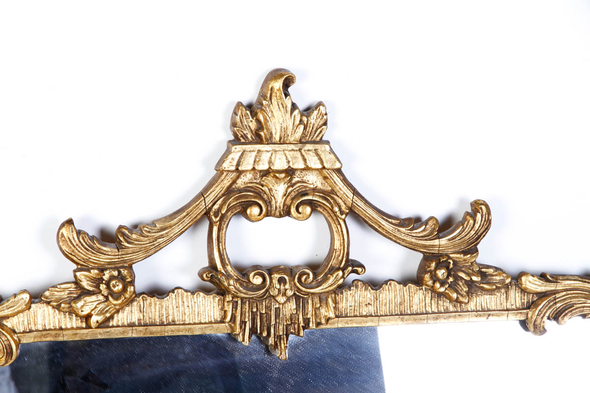 Vintage Rococo Style Gold Tone Mirror