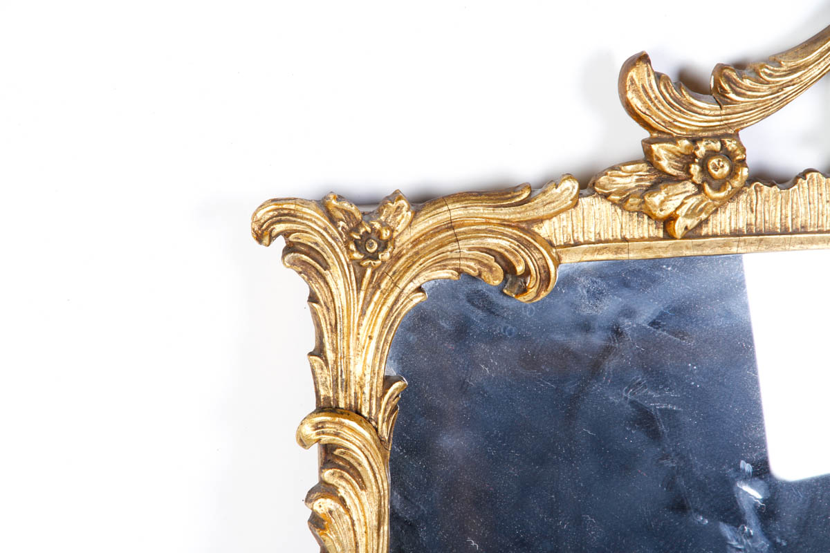 Vintage Rococo Style Gold Tone Mirror