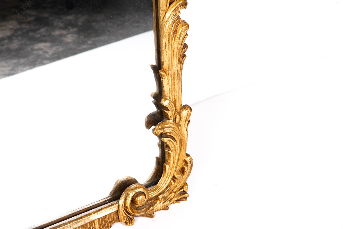 Vintage Rococo Style Gold Tone Mirror