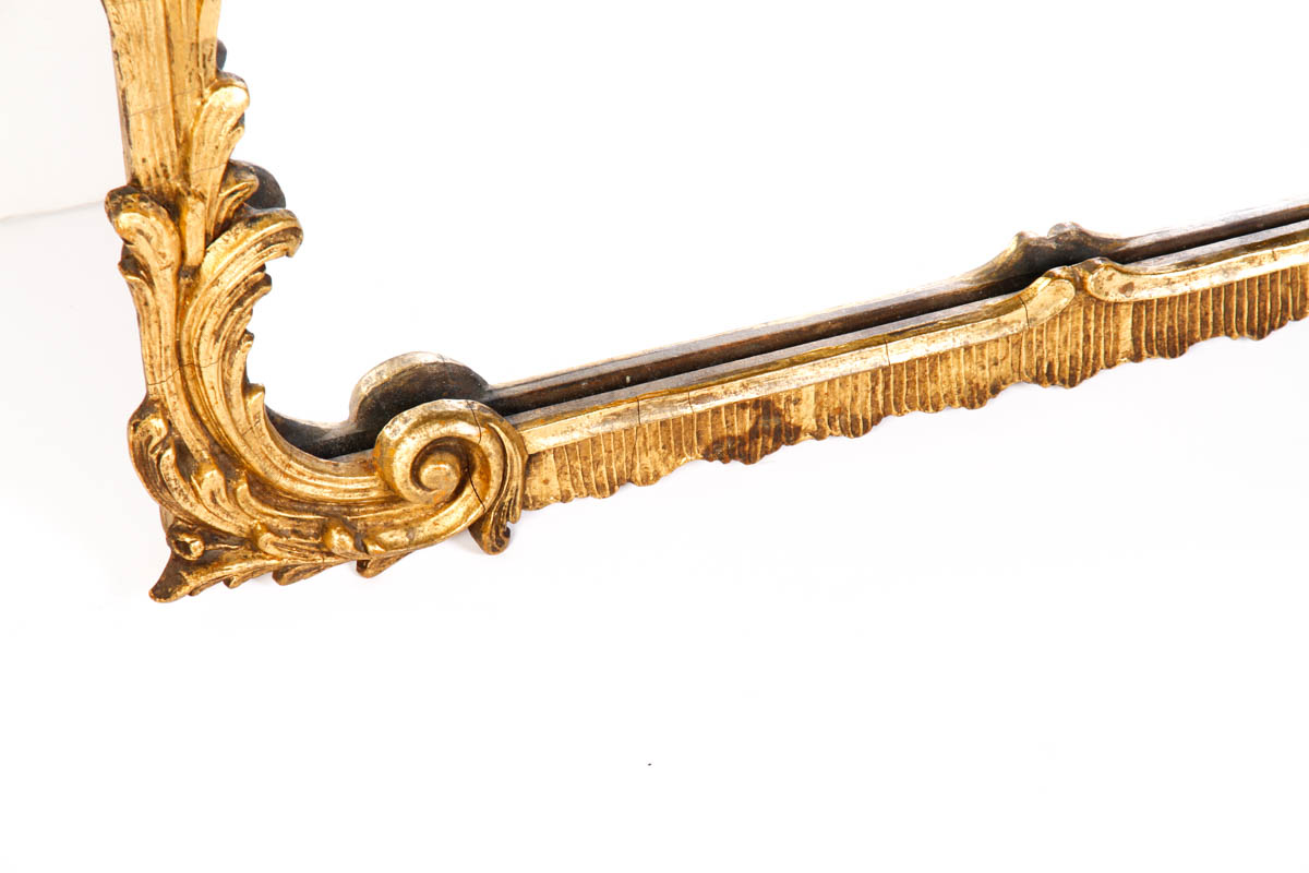 Vintage Rococo Style Gold Tone Mirror