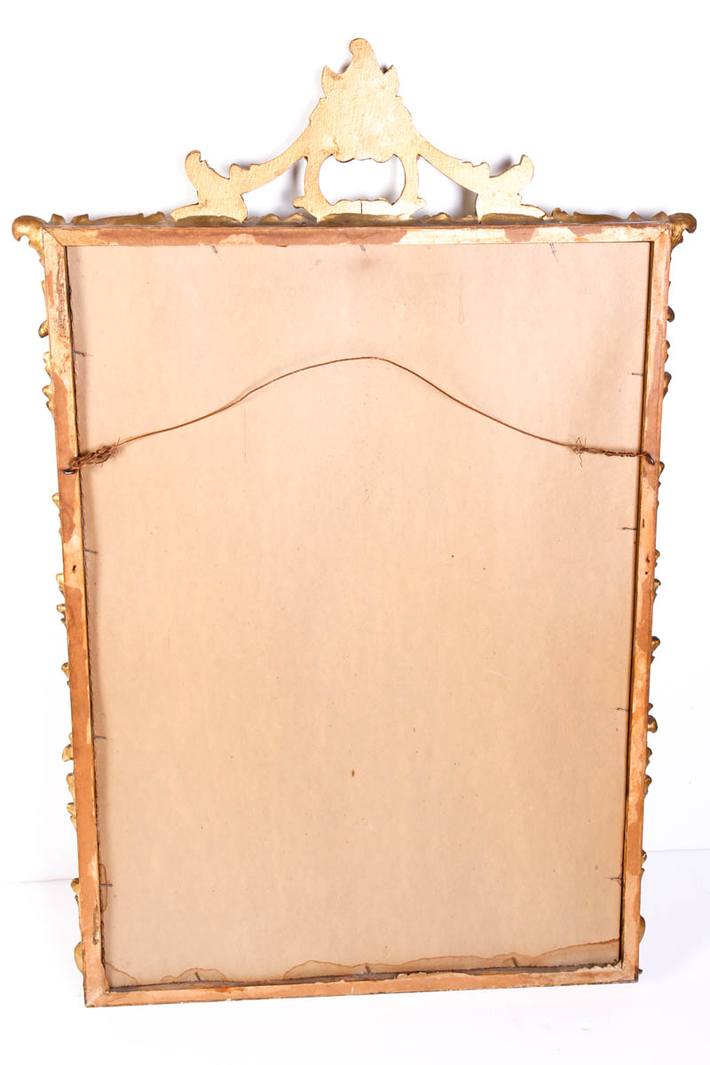 Vintage Rococo Style Gold Tone Mirror