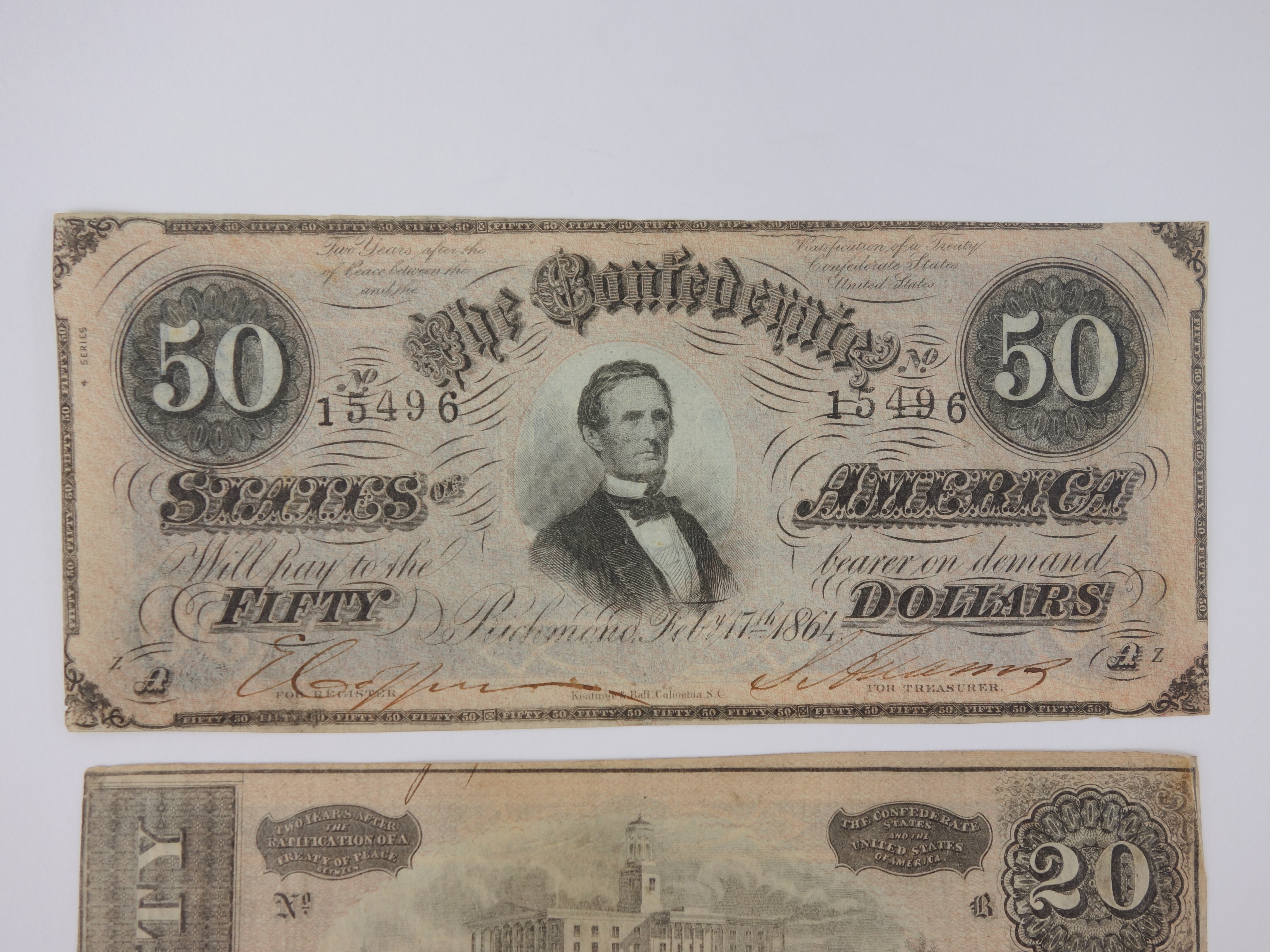 Collection of Confederate States of America Banknotes