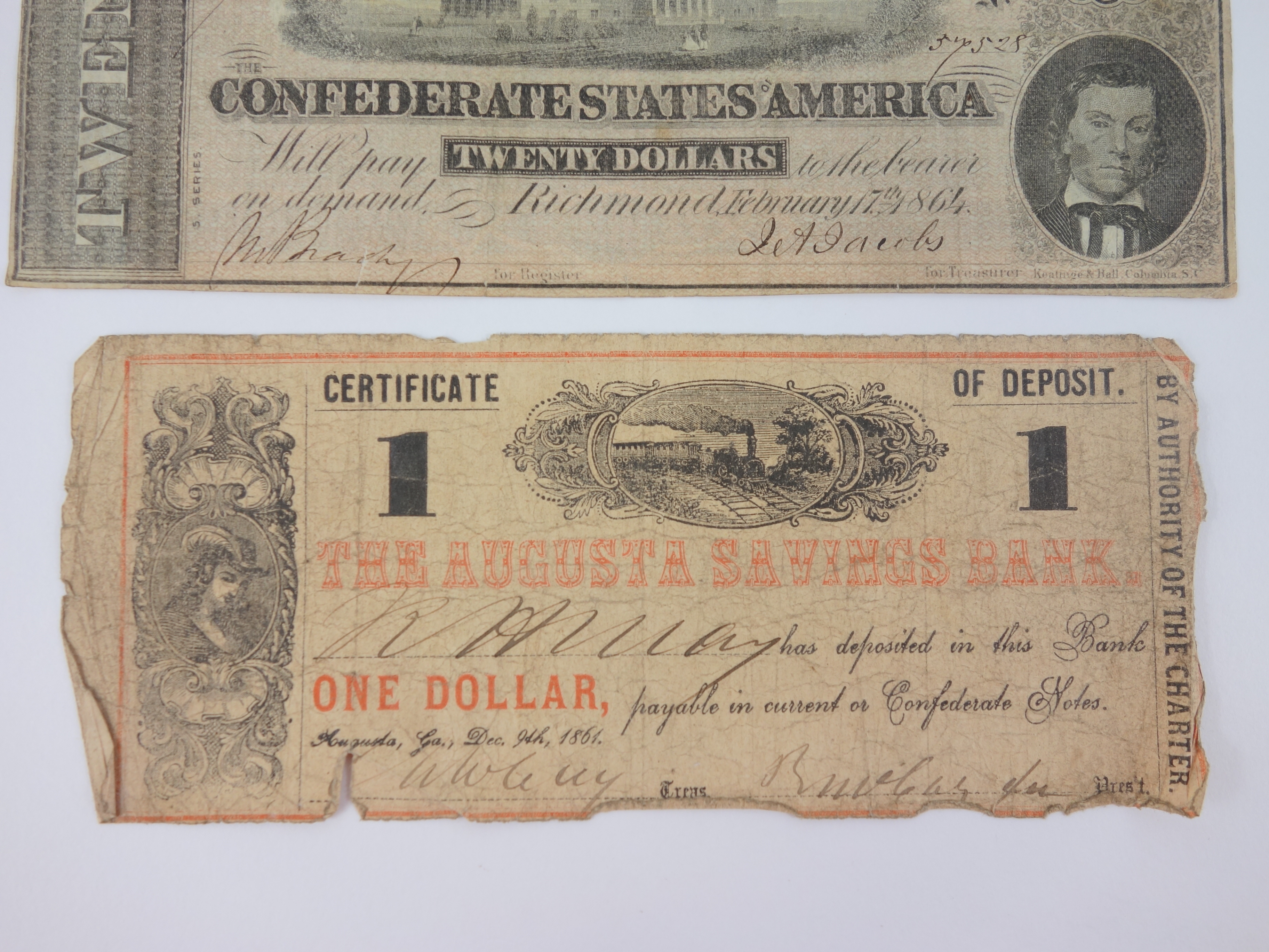Collection of Confederate States of America Banknotes