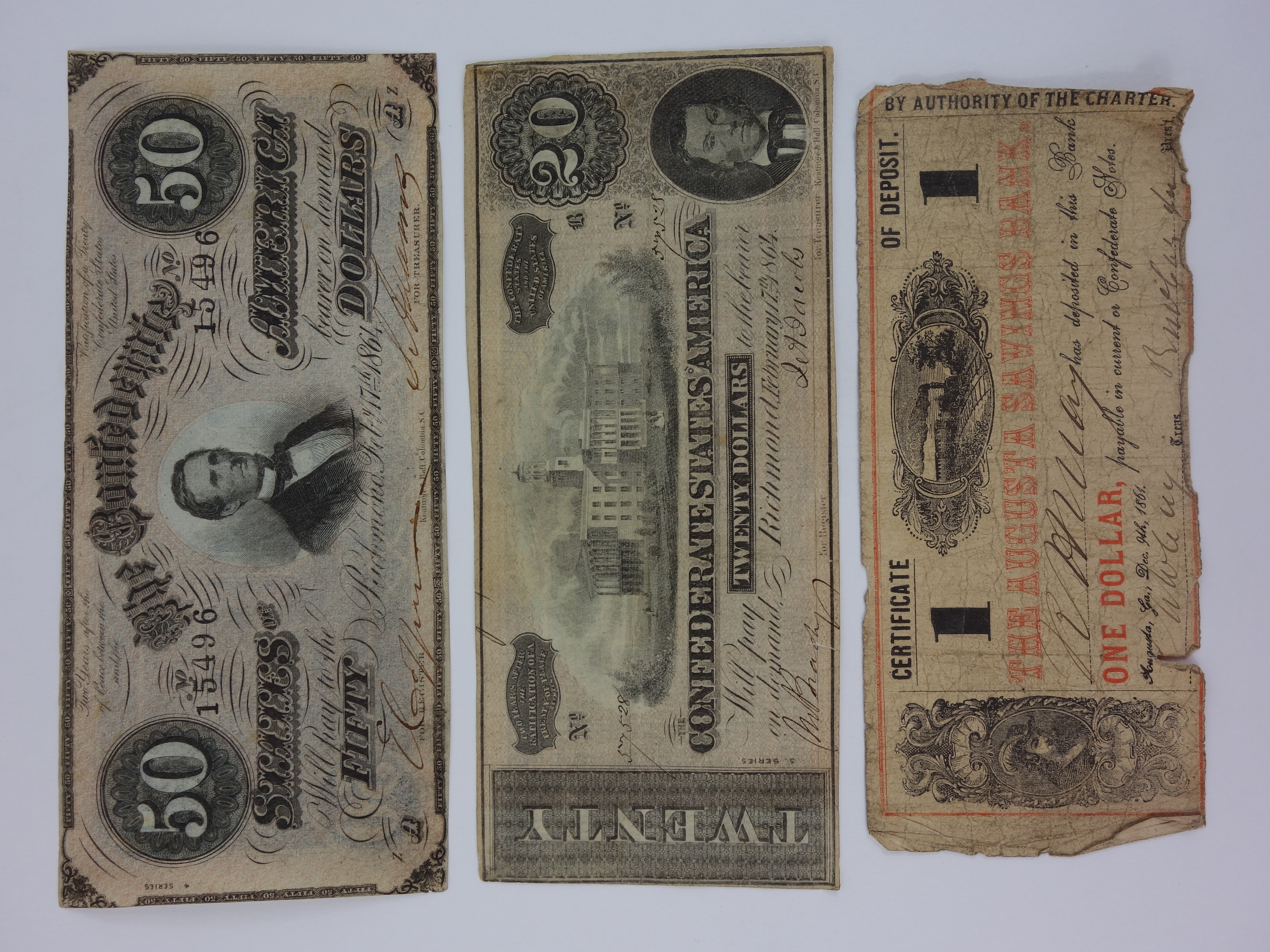 Collection of Confederate States of America Banknotes