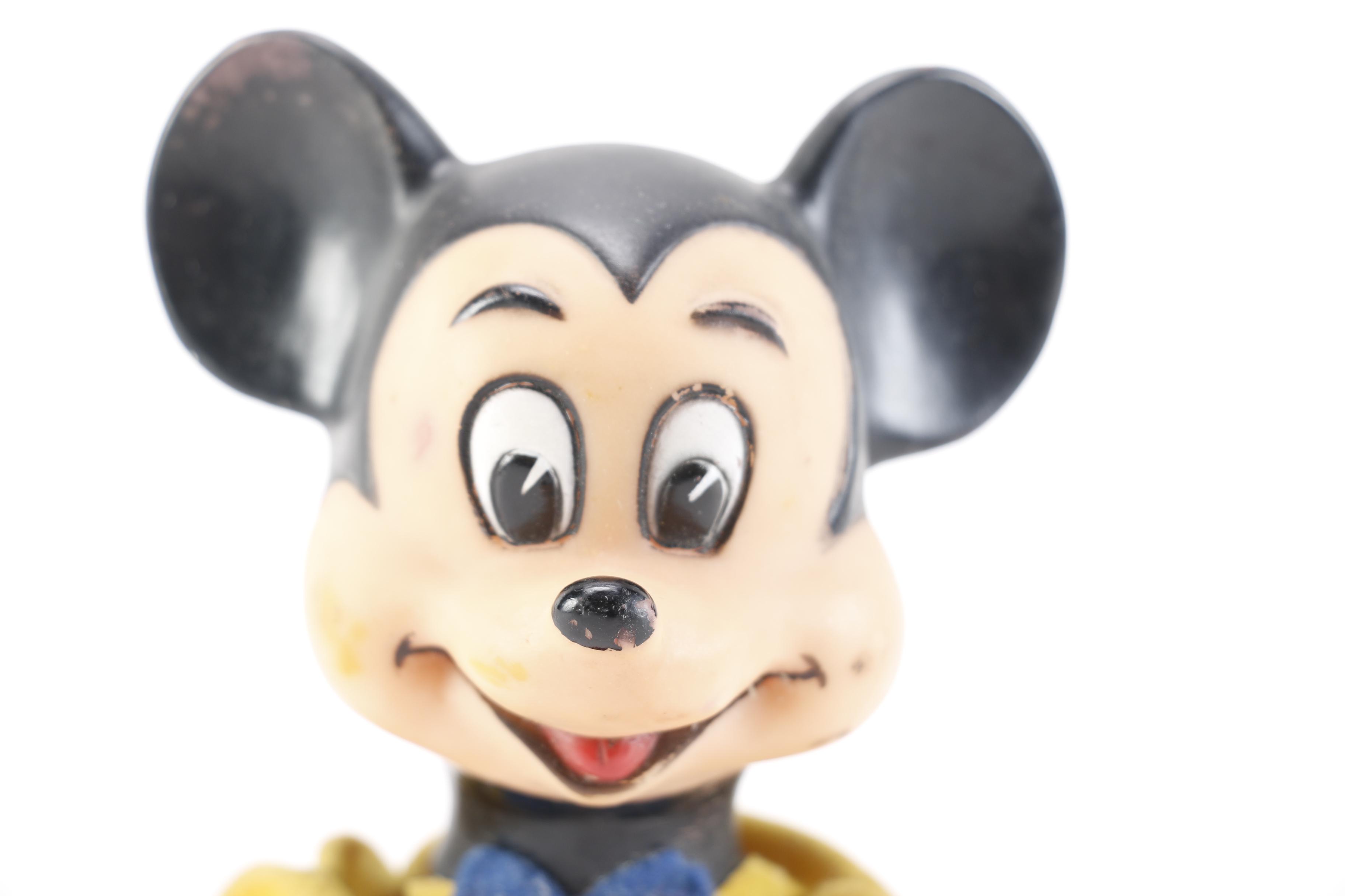 Vintage Mickey Mouse Wood Filled Toy