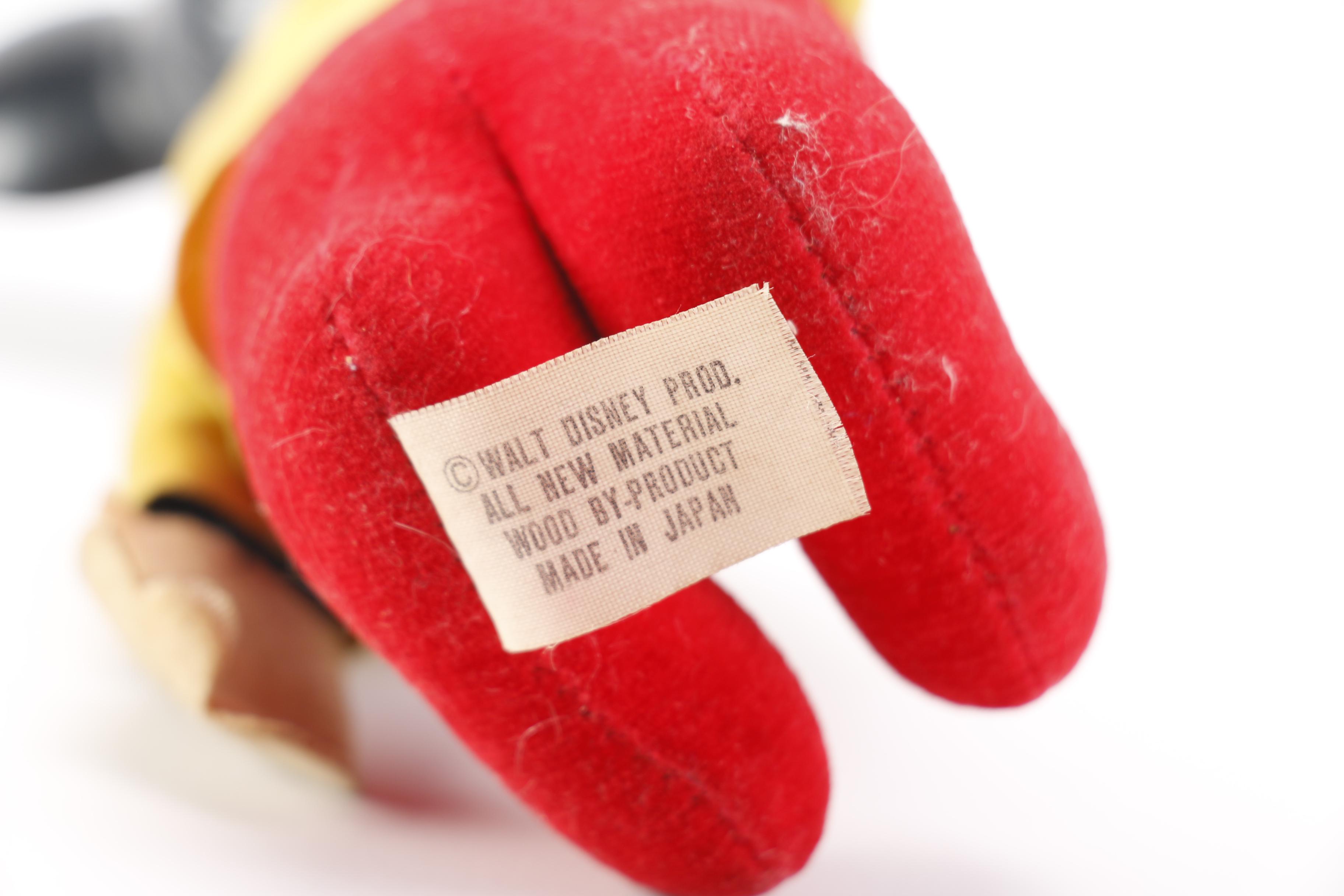 Vintage Mickey Mouse Wood Filled Toy