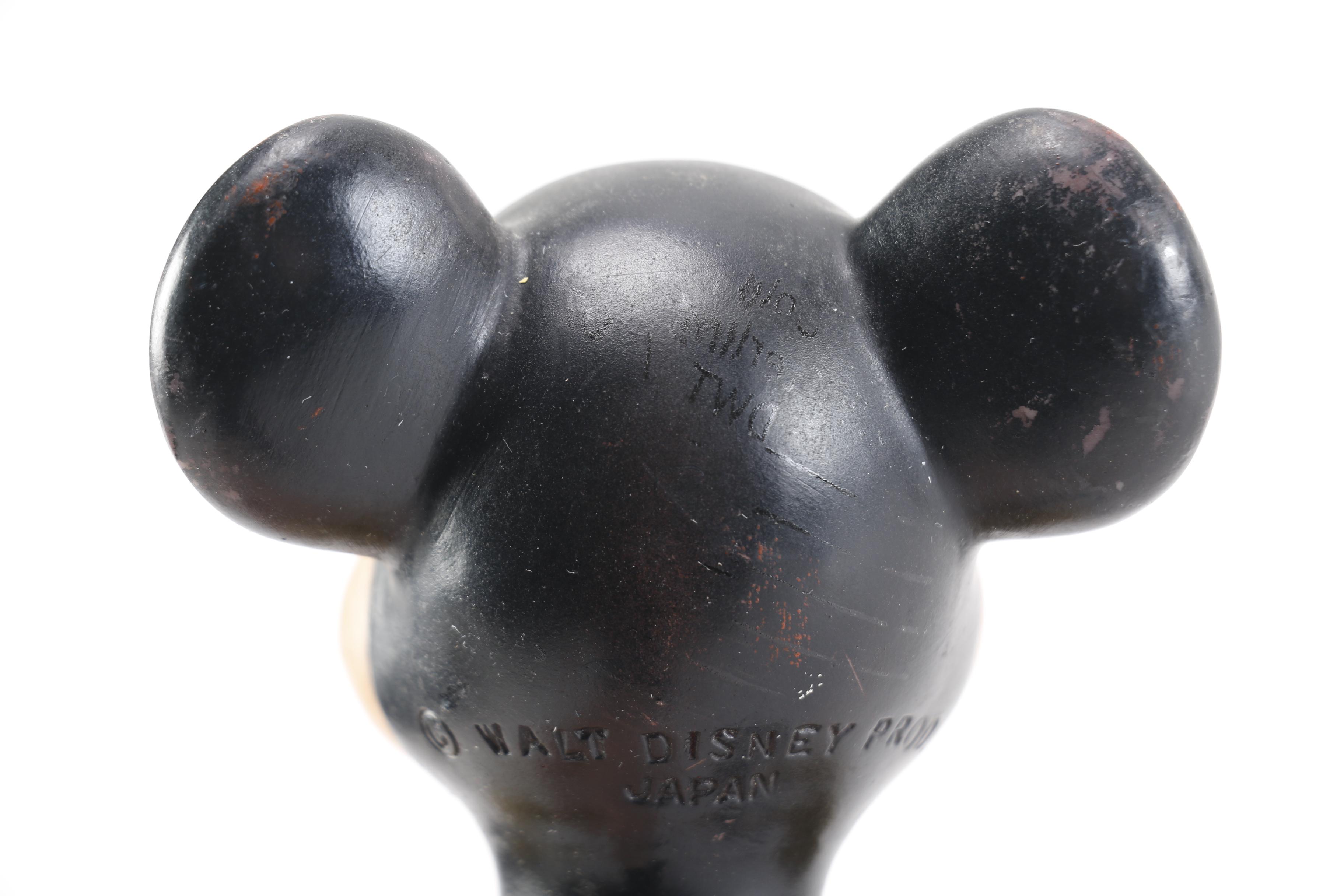 Vintage Mickey Mouse Wood Filled Toy