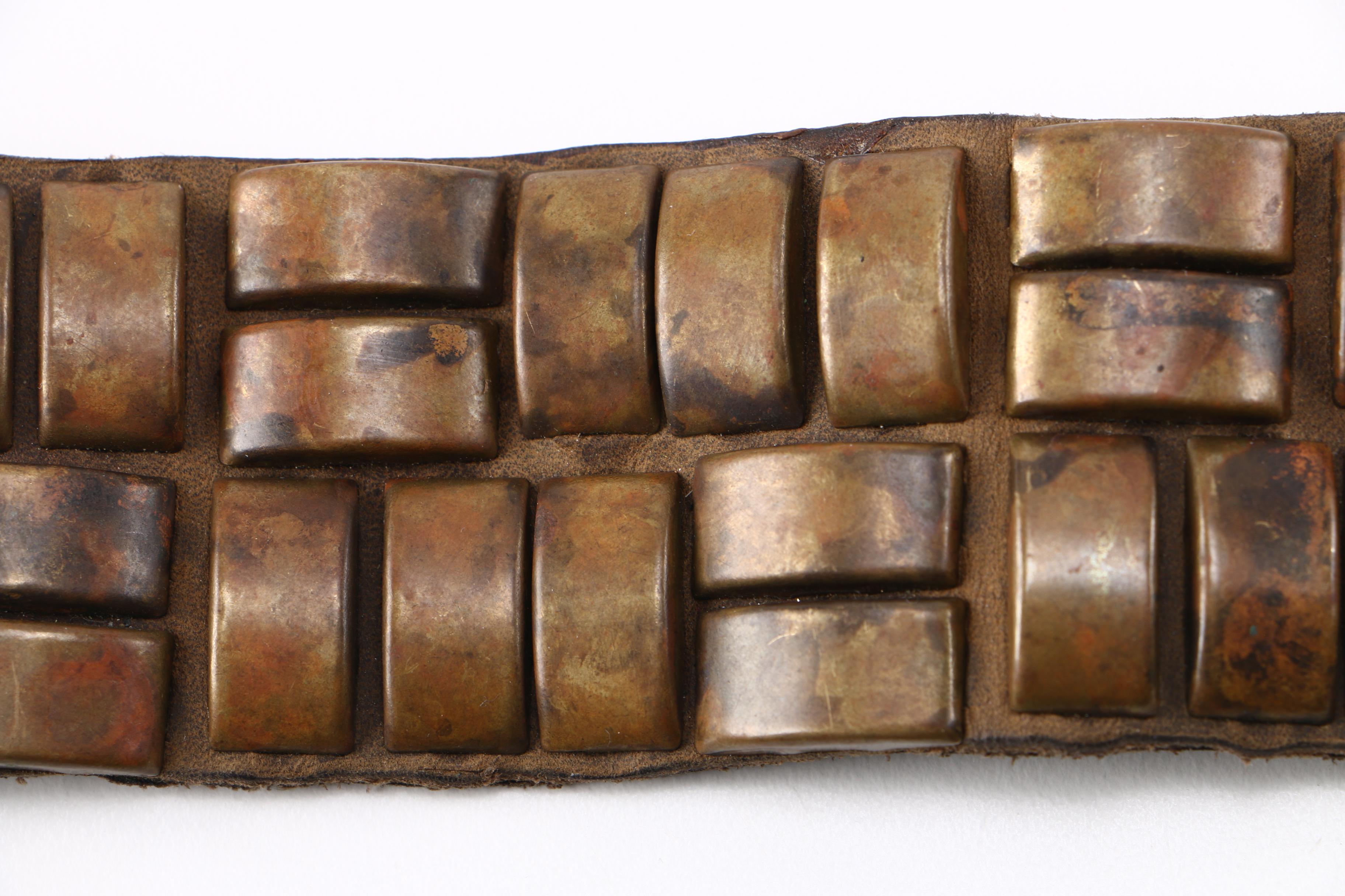 Leather and Brass Bracelet by Harteau