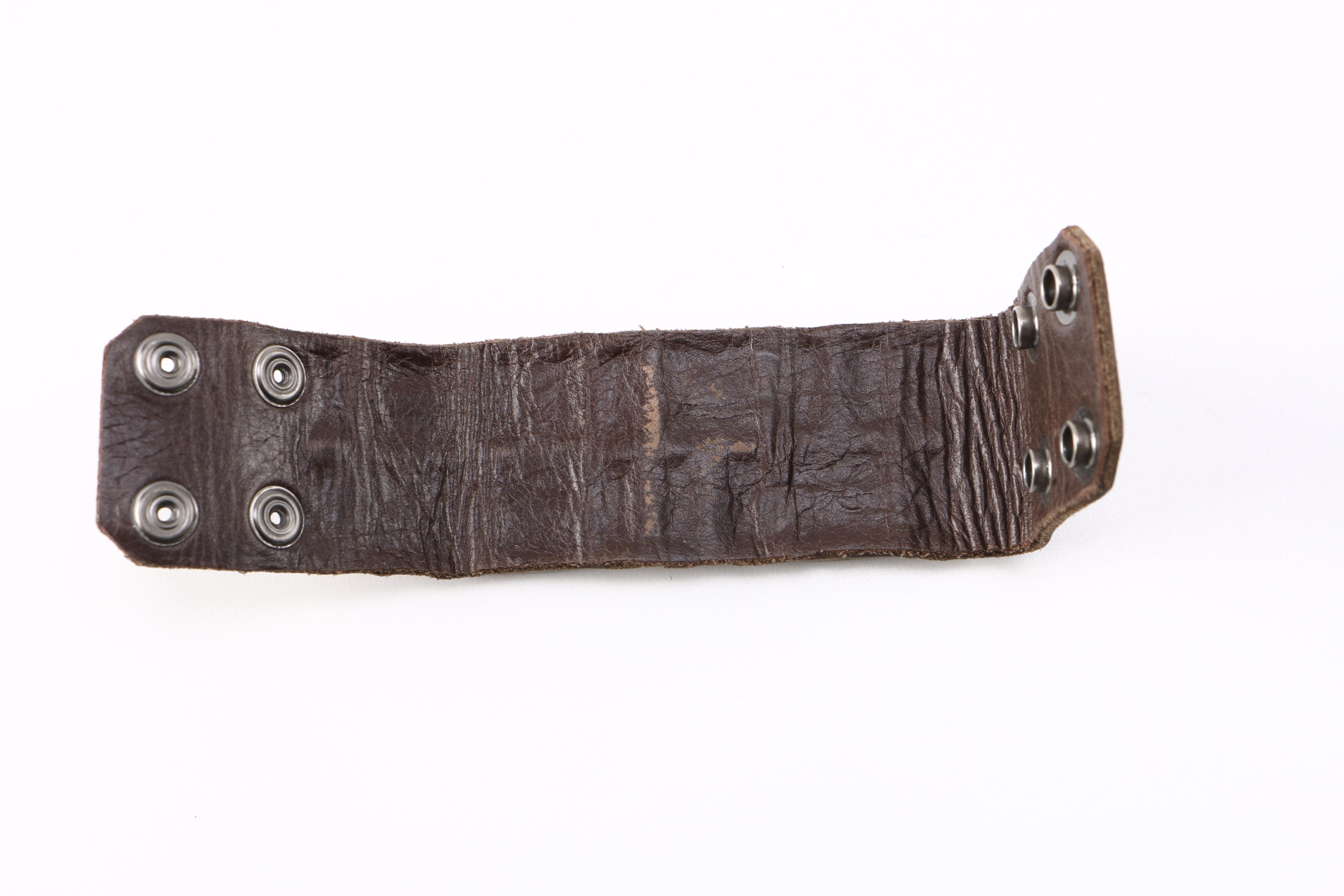 Leather and Brass Bracelet by Harteau