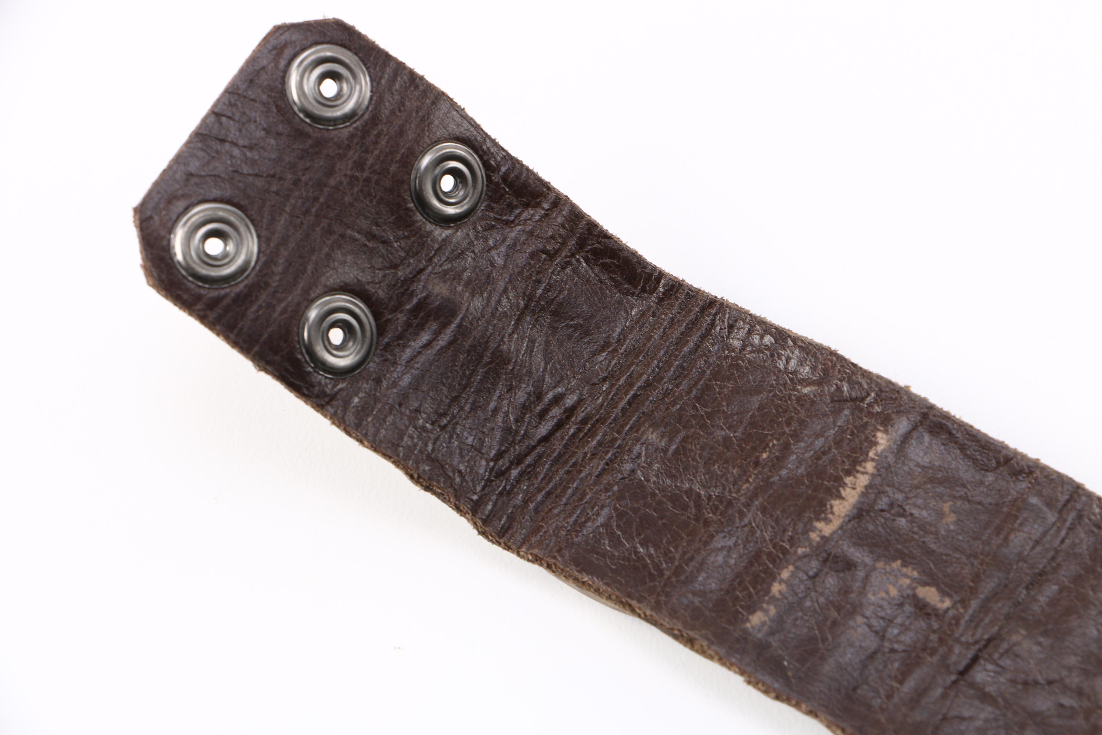 Leather and Brass Bracelet by Harteau