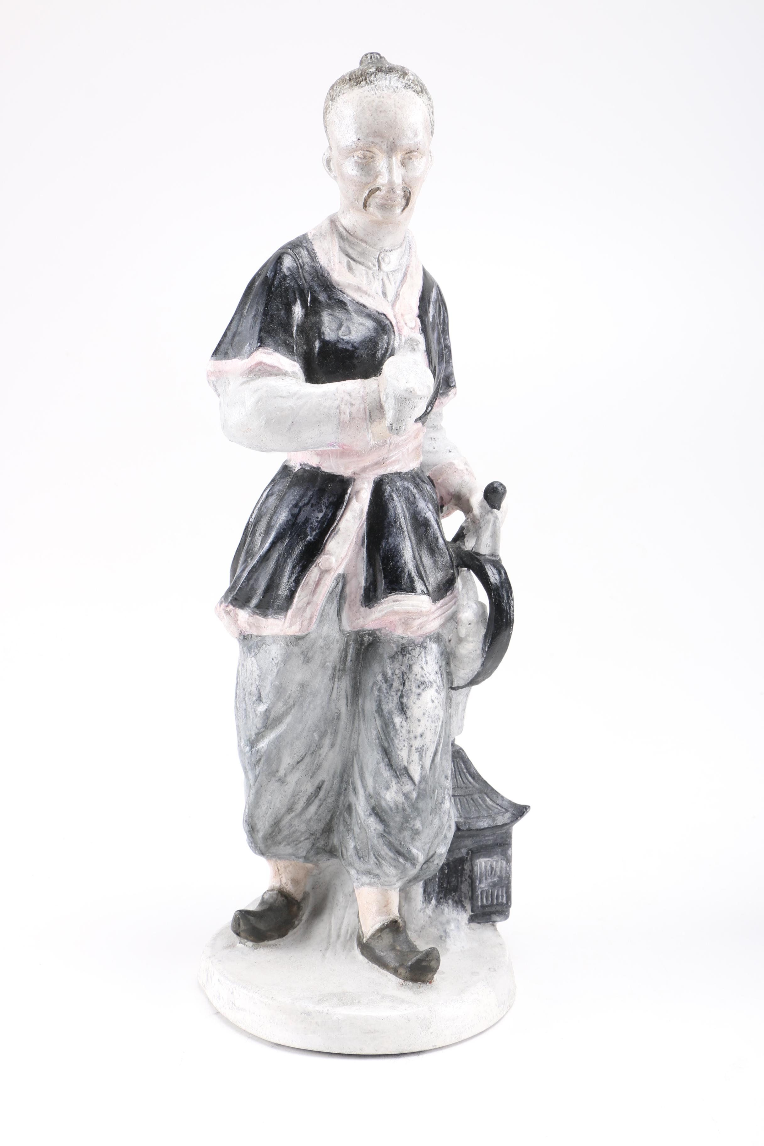 Chinese Style Ceramic and Plaster Figurines
