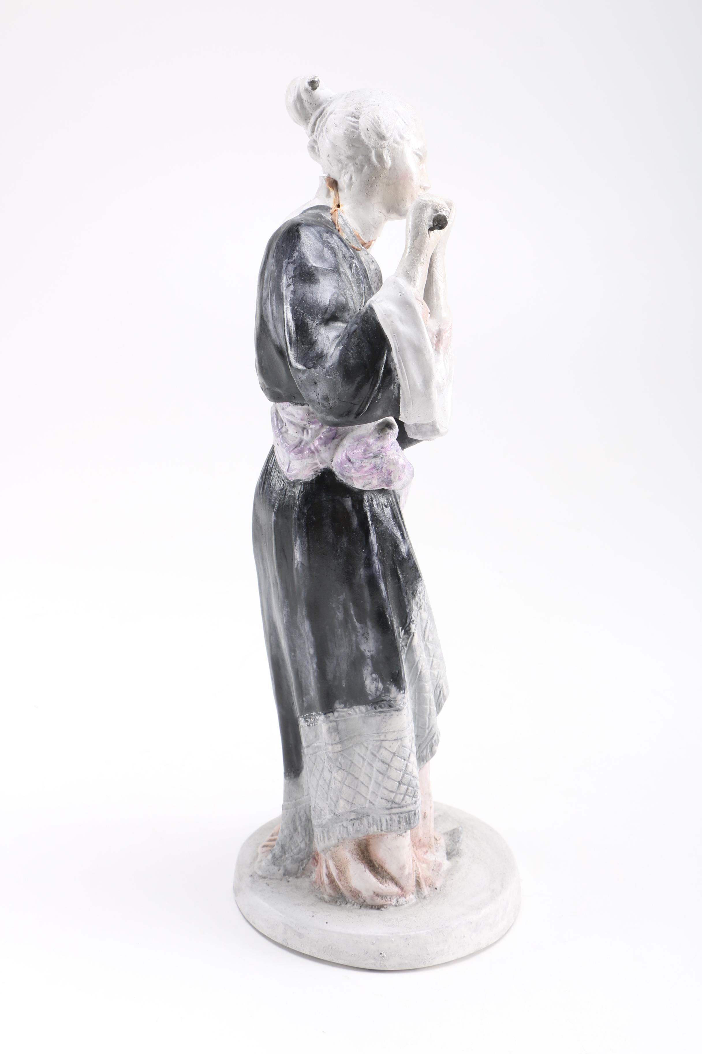 Chinese Style Ceramic and Plaster Figurines