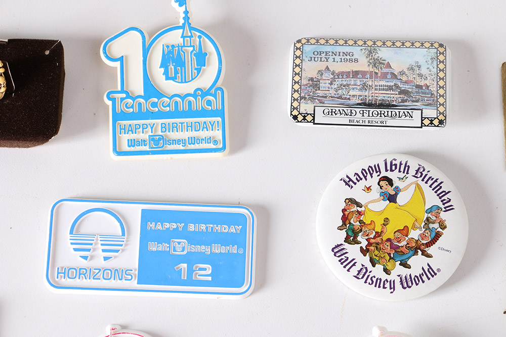 Disney Collectibles Including Anniversary Pins