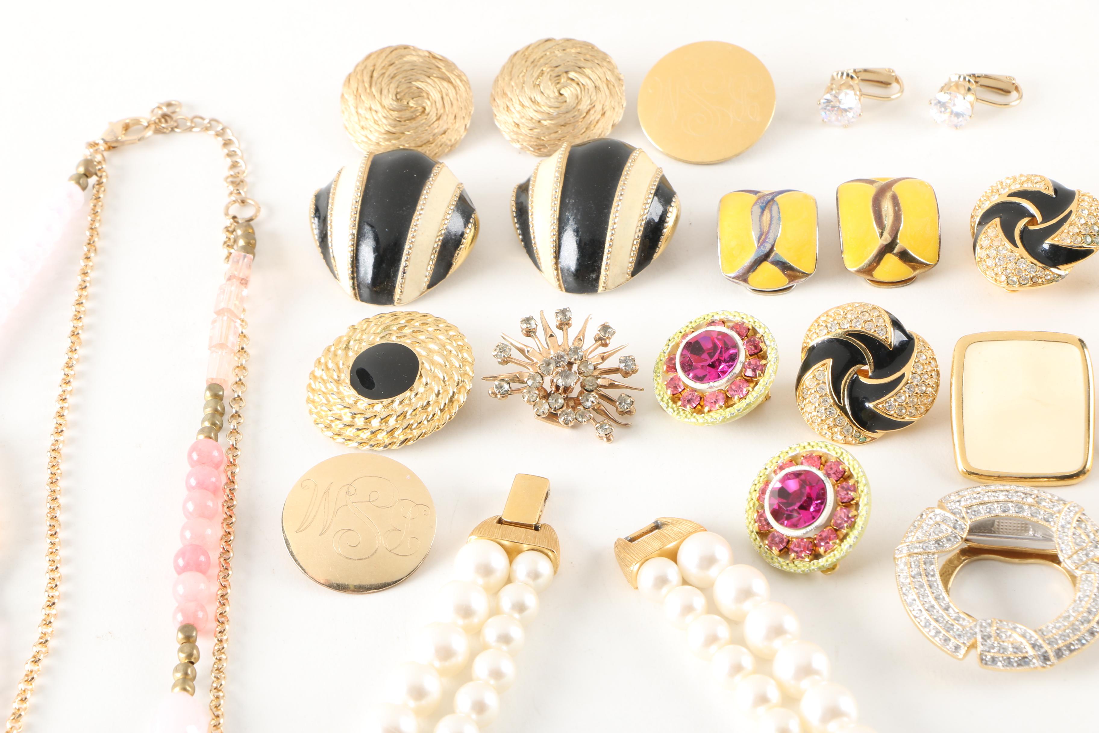 Vintage Costume Jewelry Including Swarovski