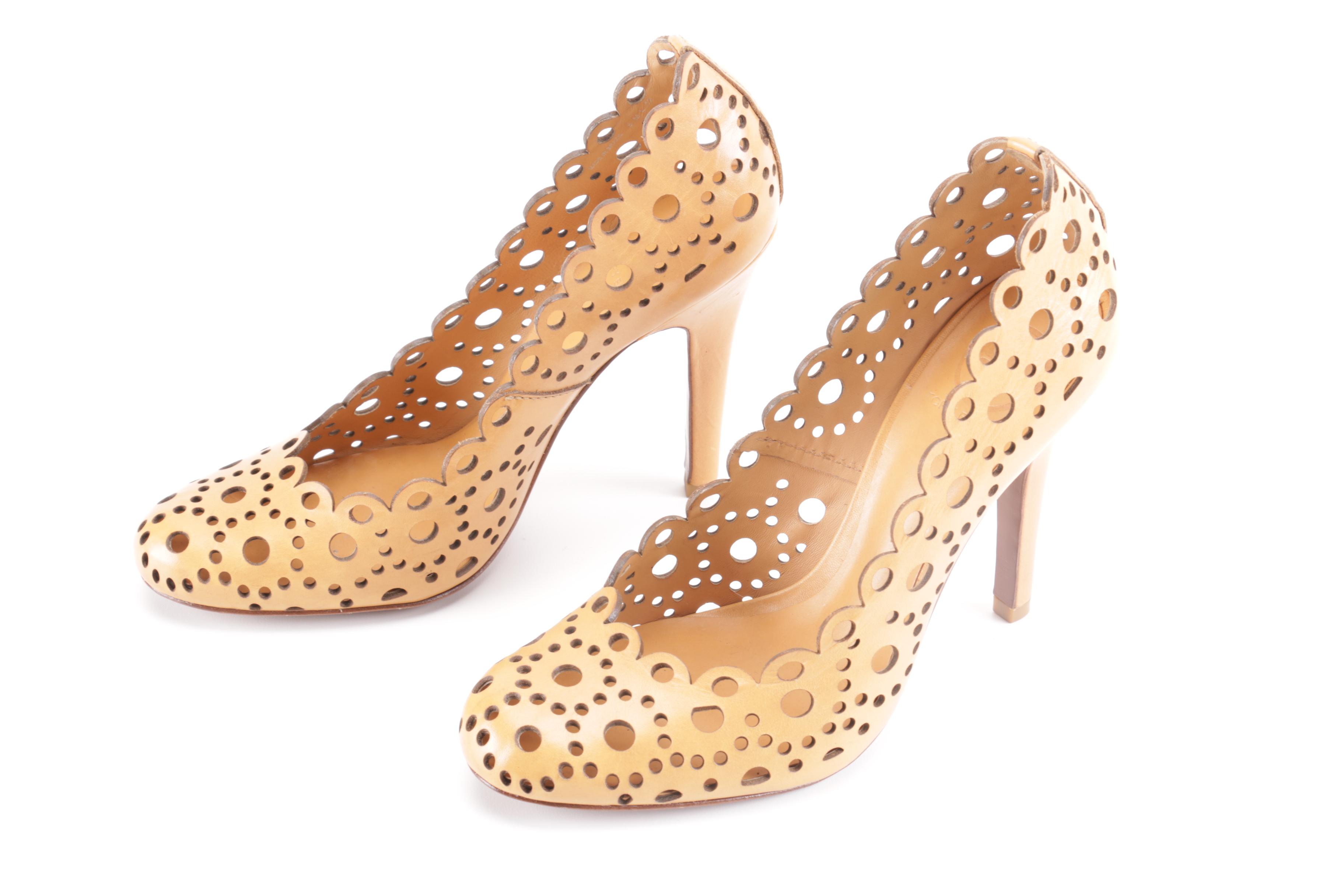 Tory Burch Perforated Leather Pumps