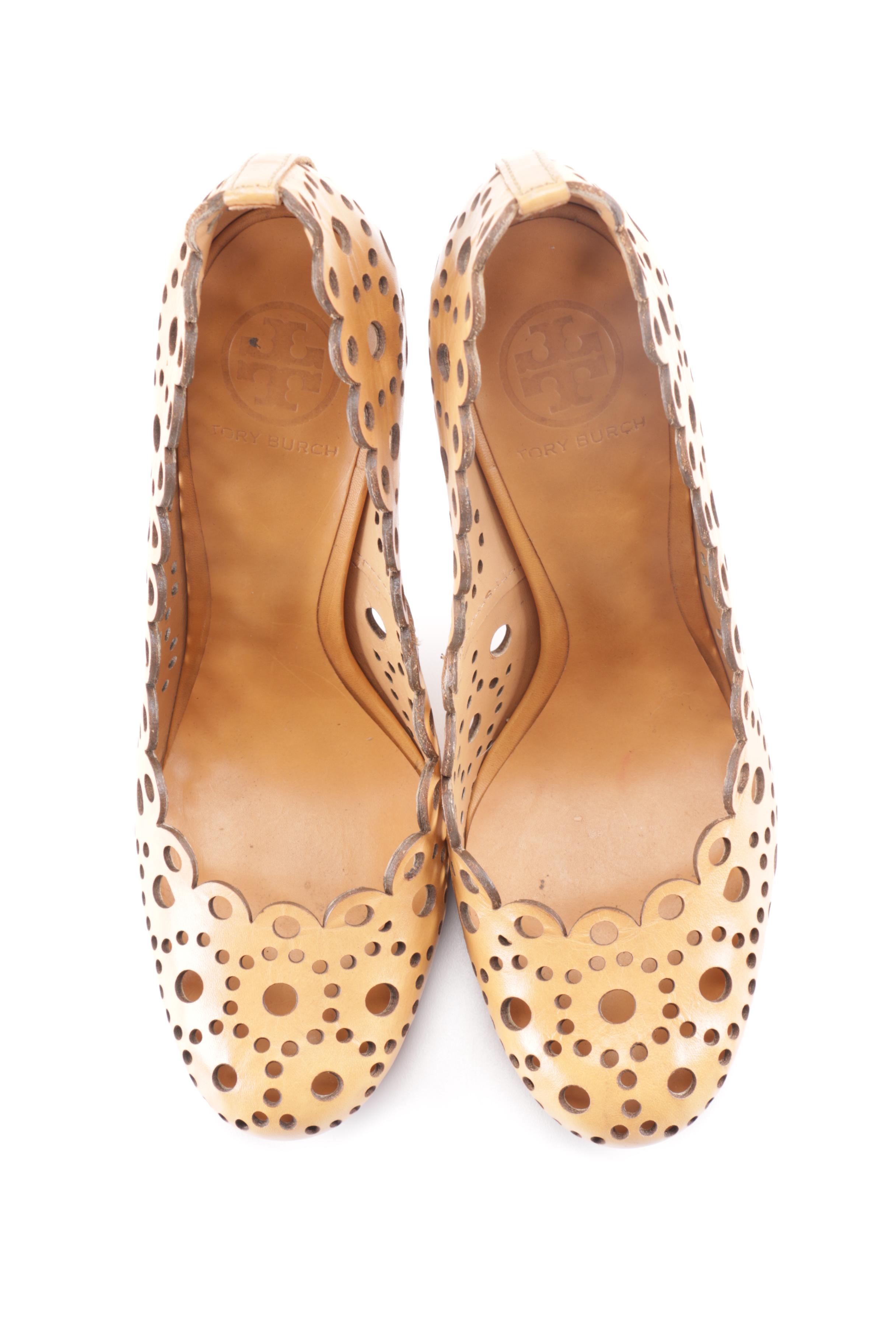 Tory Burch Perforated Leather Pumps