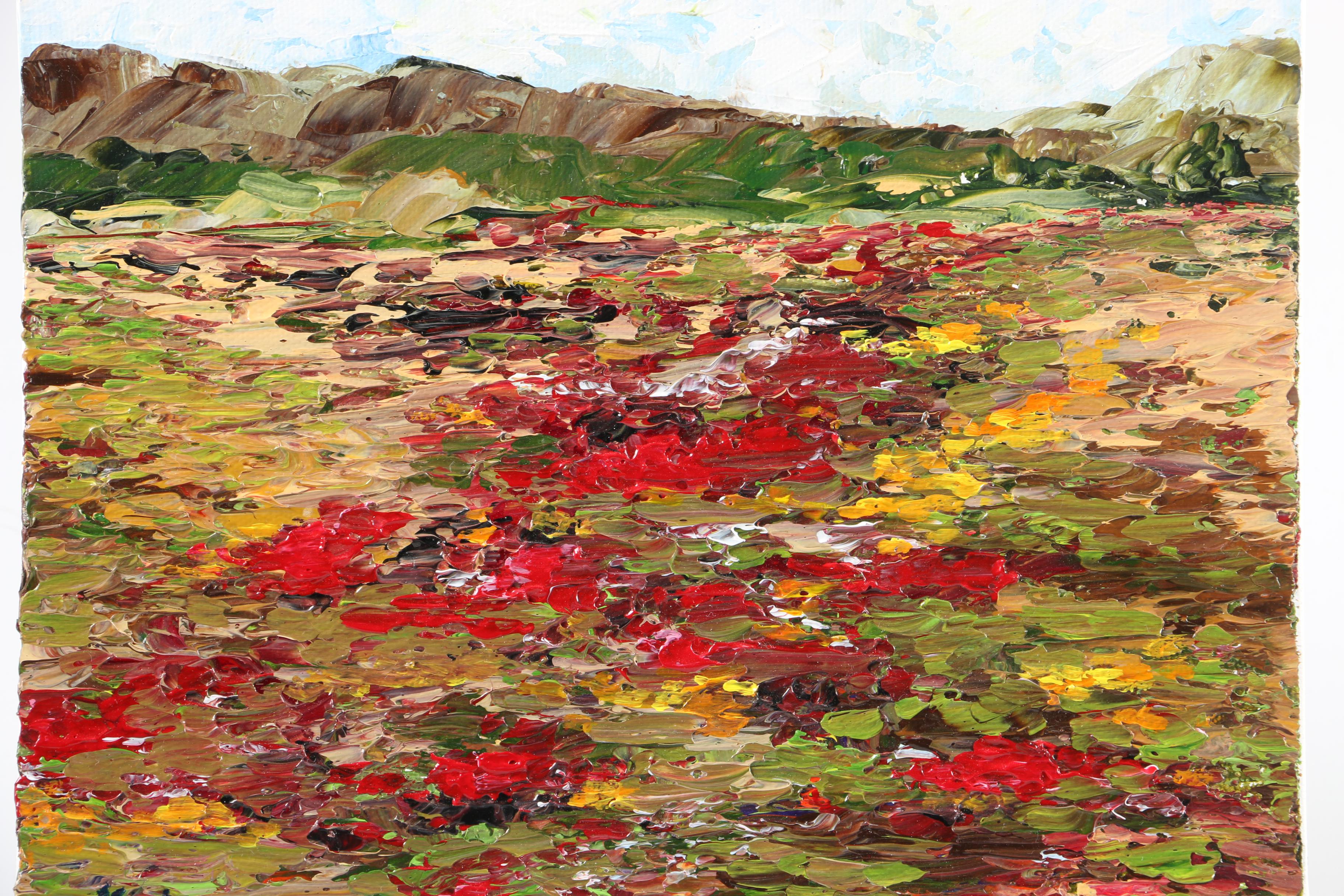 Impressionist Acrylic Painting on Canvas of Landscape