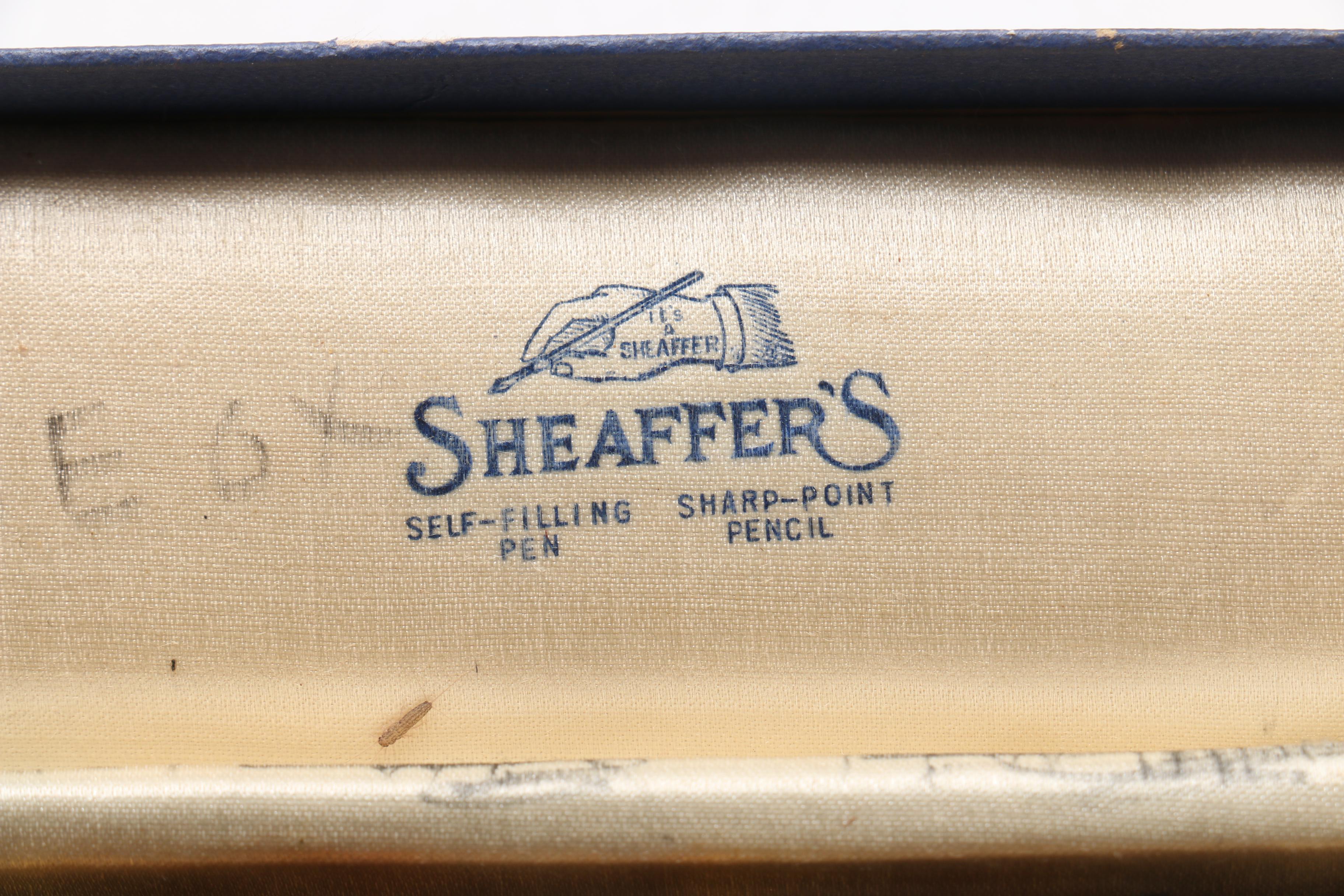 14K Sheaffer's Pen and Pencil Set and Brass Fountain Pen