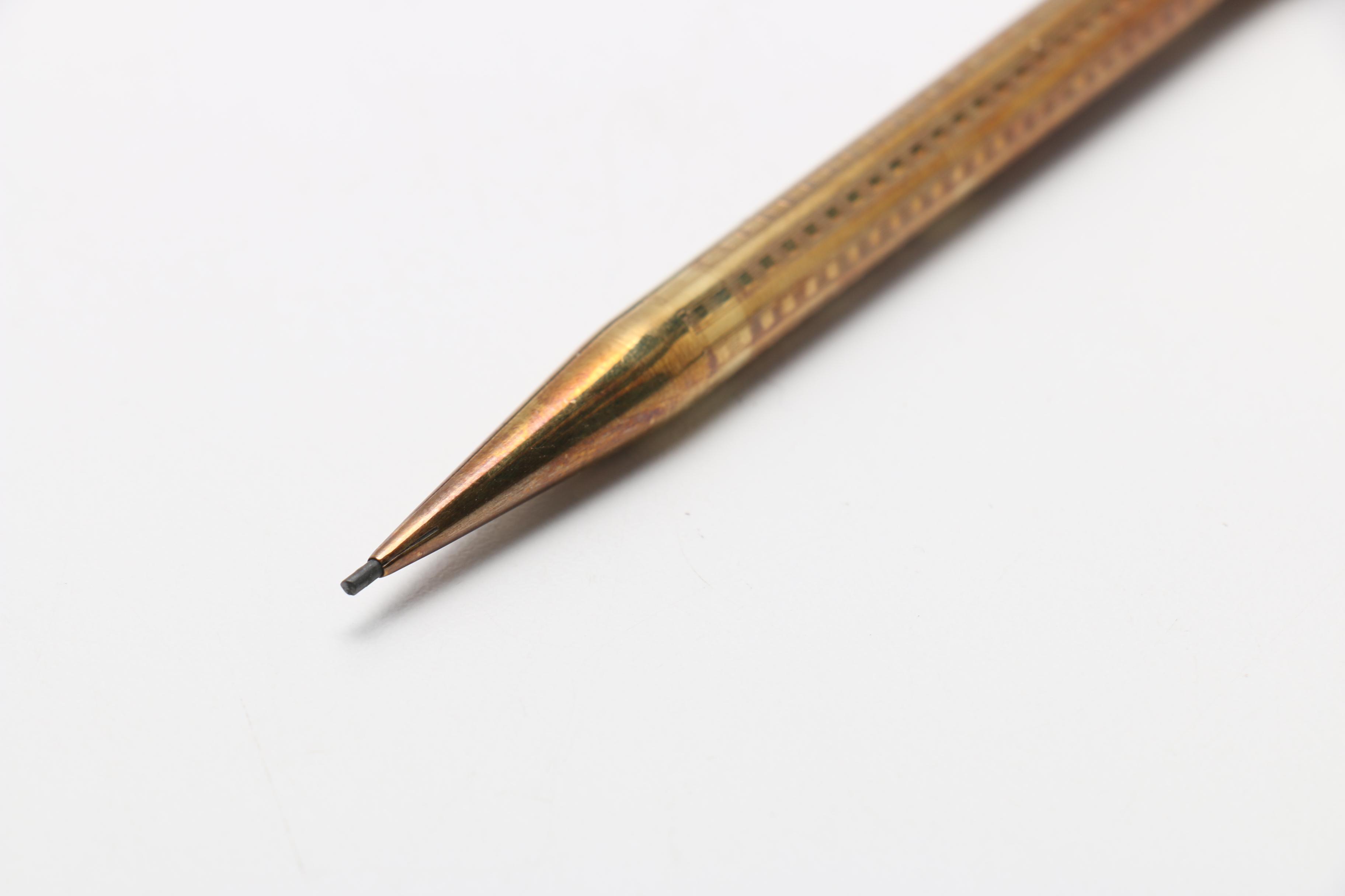 14K Sheaffer's Pen and Pencil Set and Brass Fountain Pen