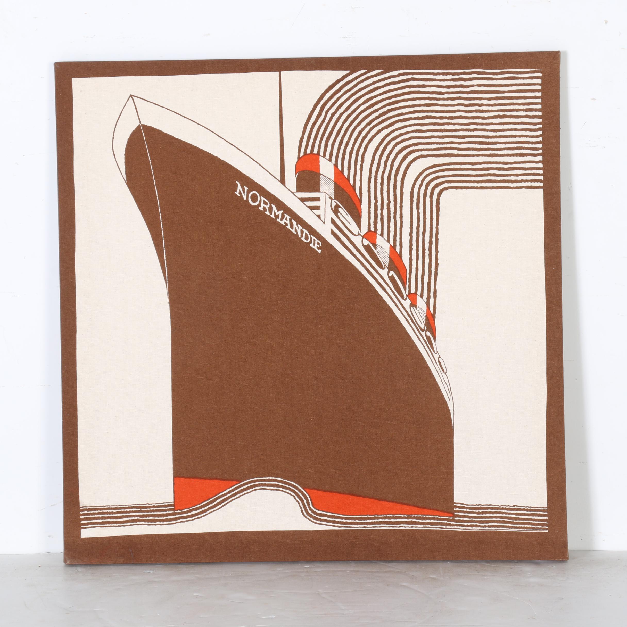 After Frances Butler Serigraph on Fabric "Normandie"