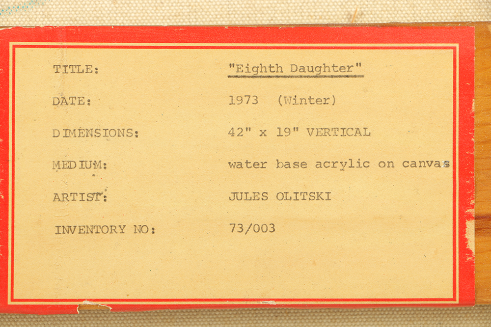 Jules Olitski: "Eighth Daughter", 1973