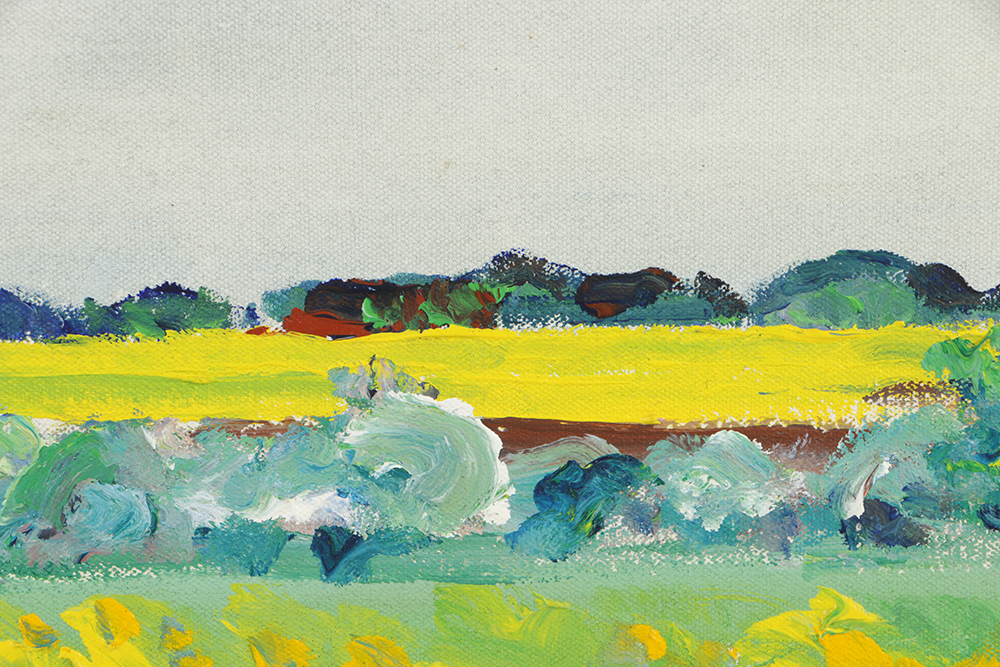 Dorothy Knowles, "Rapeseed Fields Near Duck Lake"