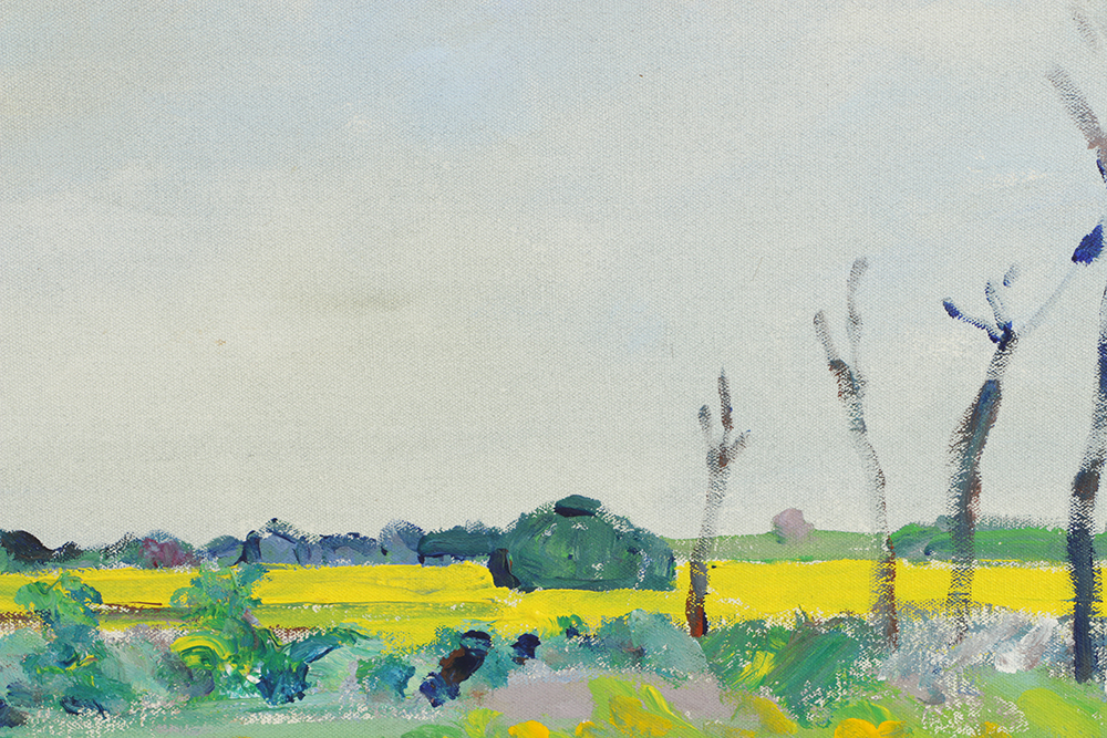 Dorothy Knowles, "Rapeseed Fields Near Duck Lake"