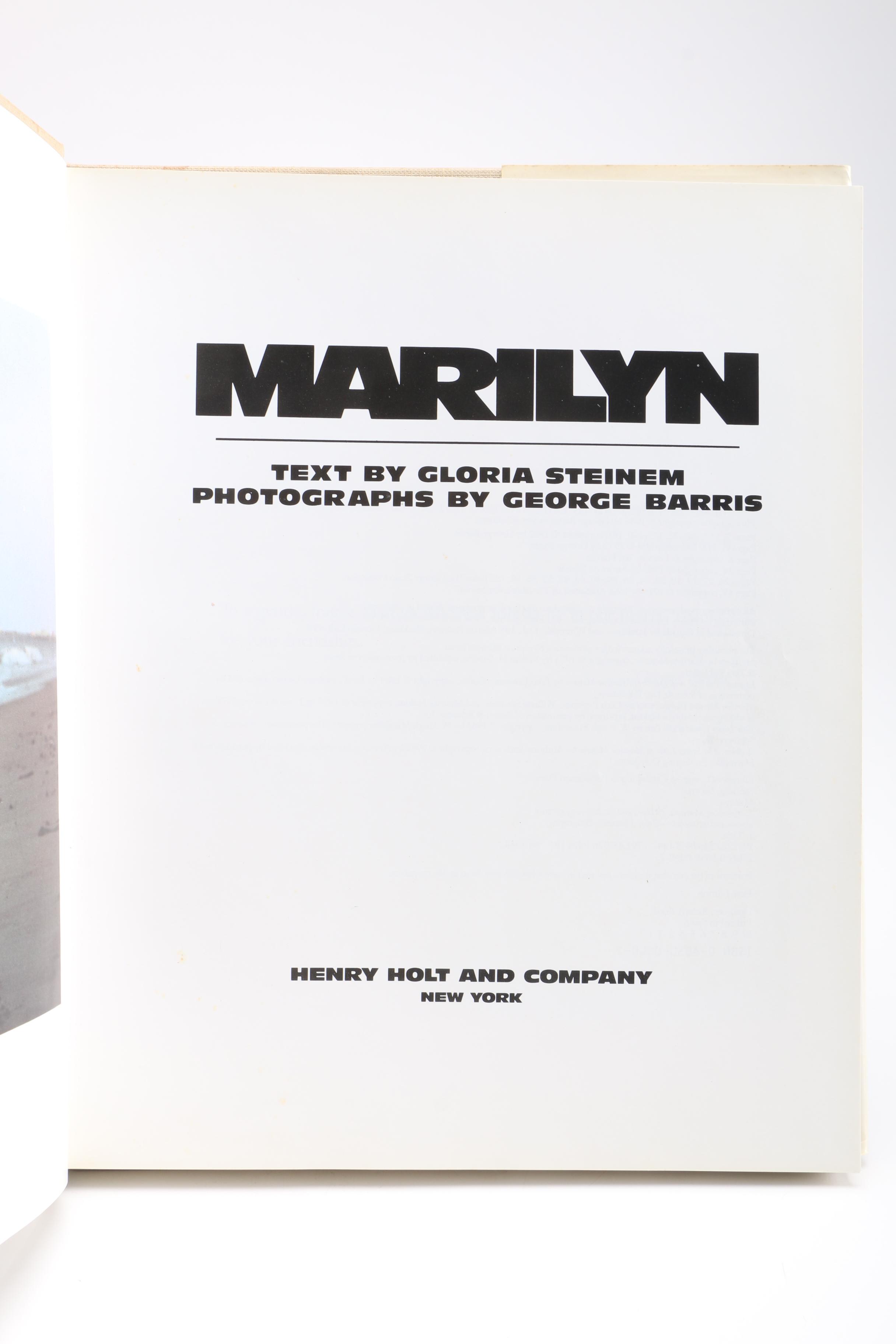 First Printing "Marilyn" by Gloria Steinem and George Barris