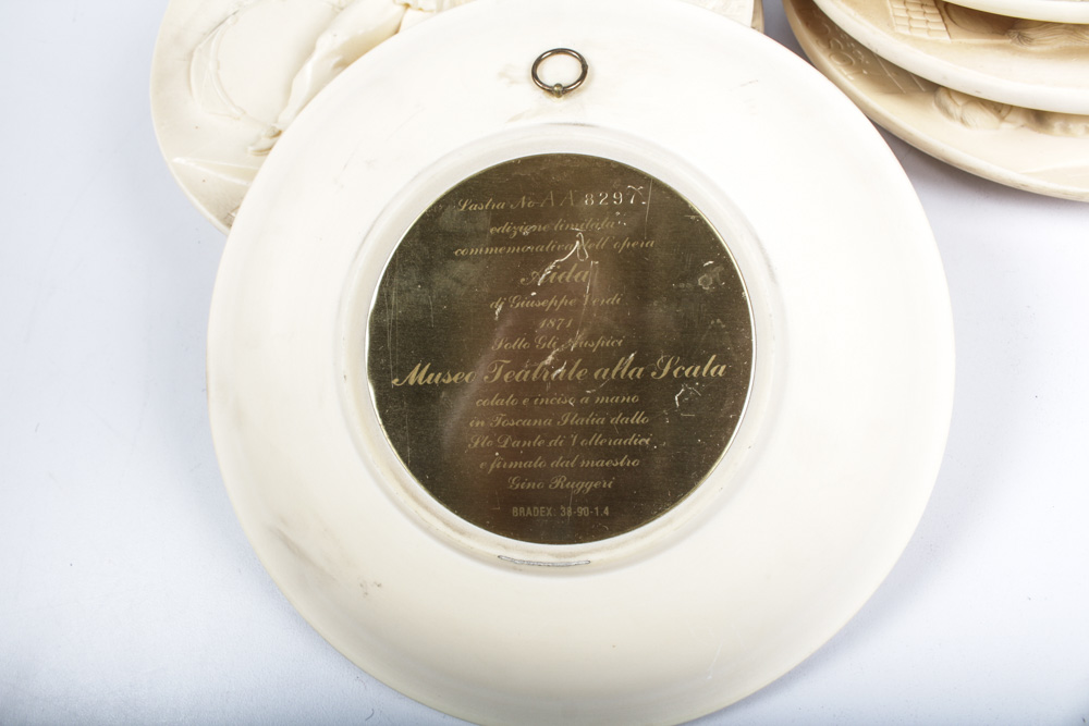 Gino Ruggeri Alabaster Collector's Plates