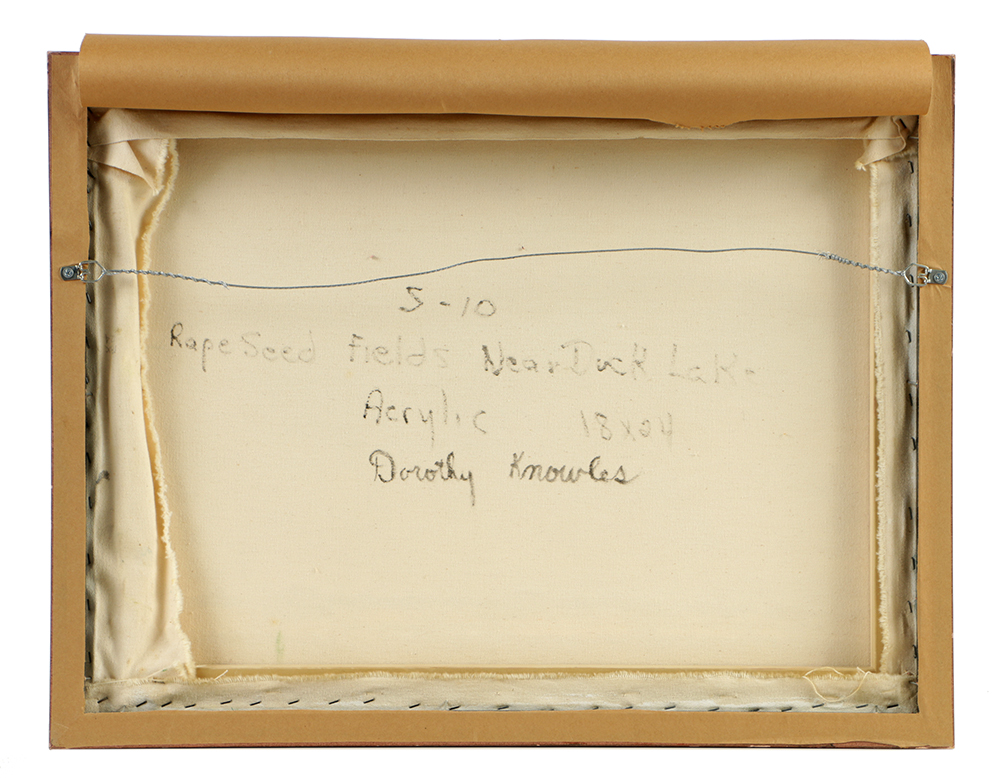 Dorothy Knowles, "Rapeseed Fields Near Duck Lake"