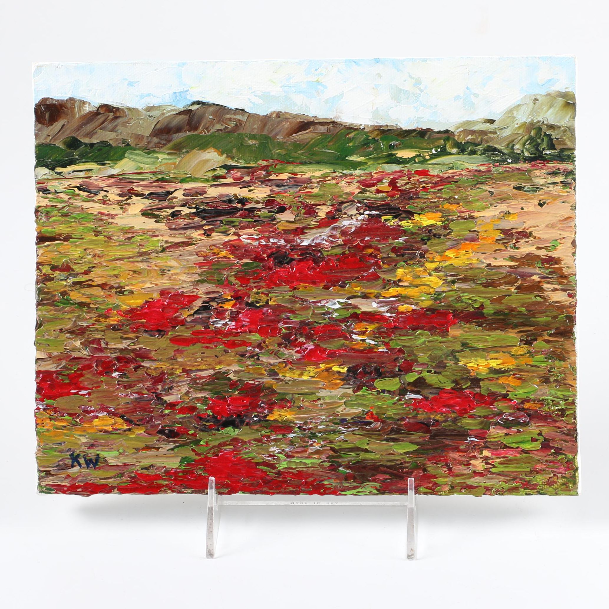 Impressionist Acrylic Painting on Canvas of Landscape