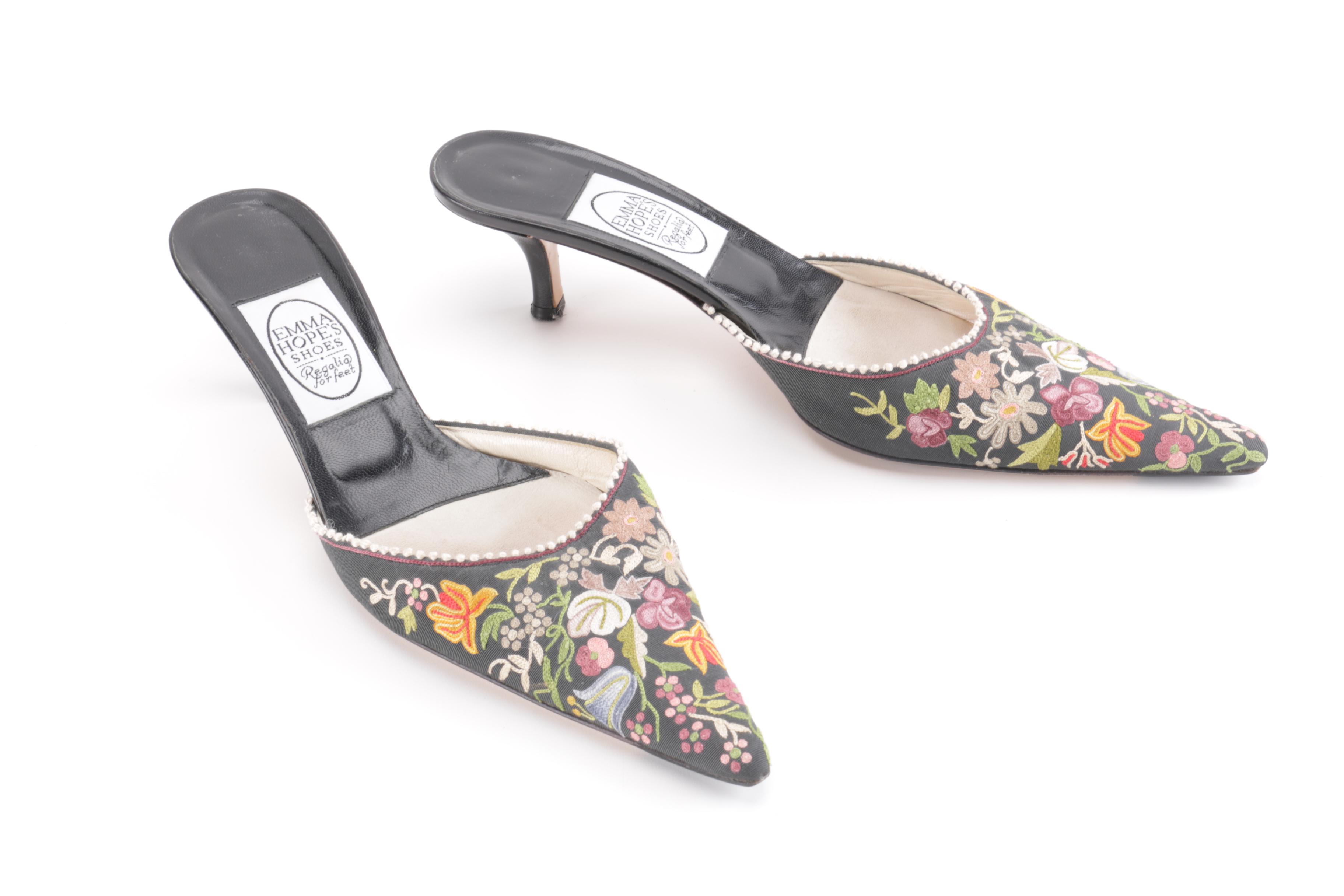 Embroidered and Beaded Shoes by Emma Hope's