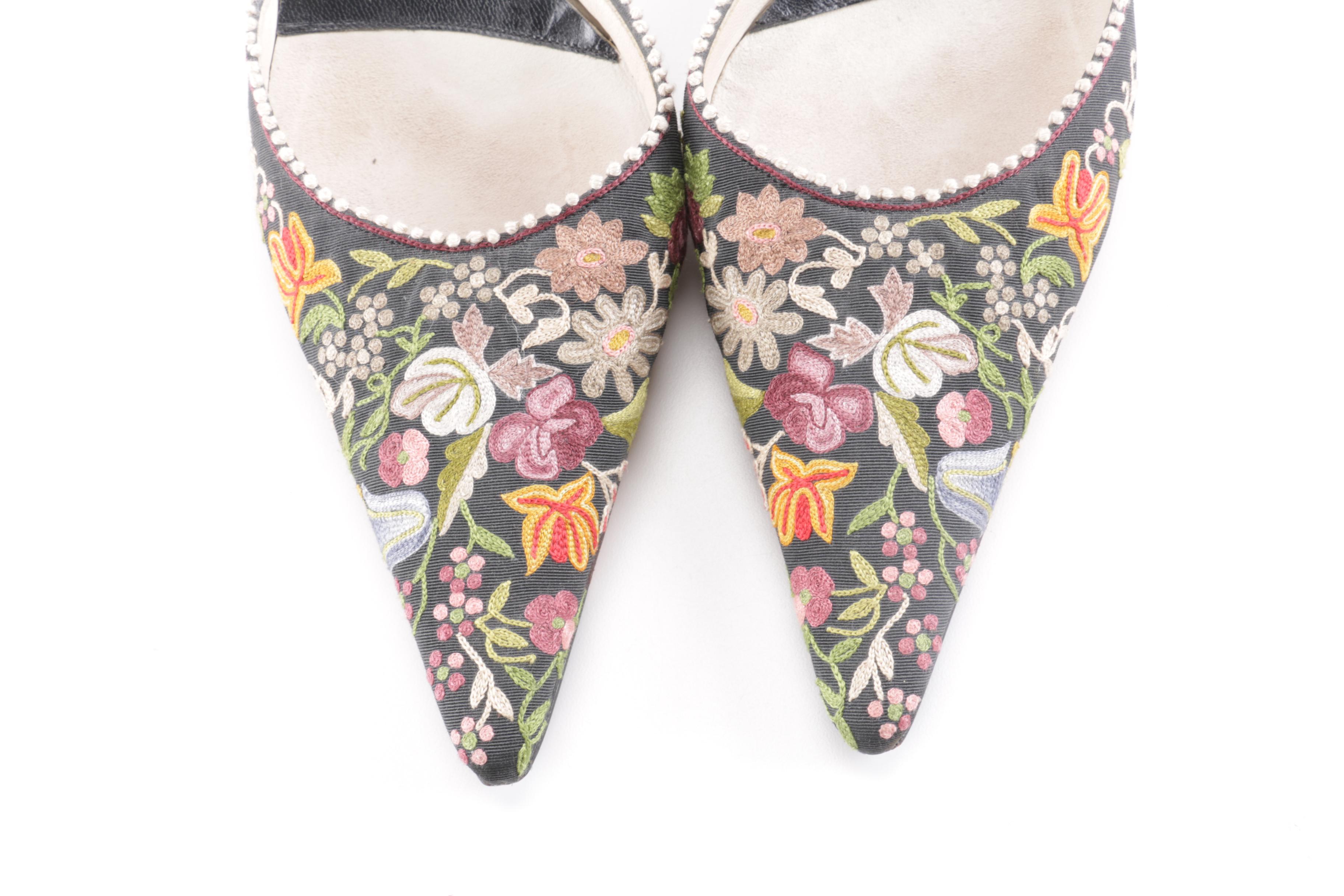 Embroidered and Beaded Shoes by Emma Hope's
