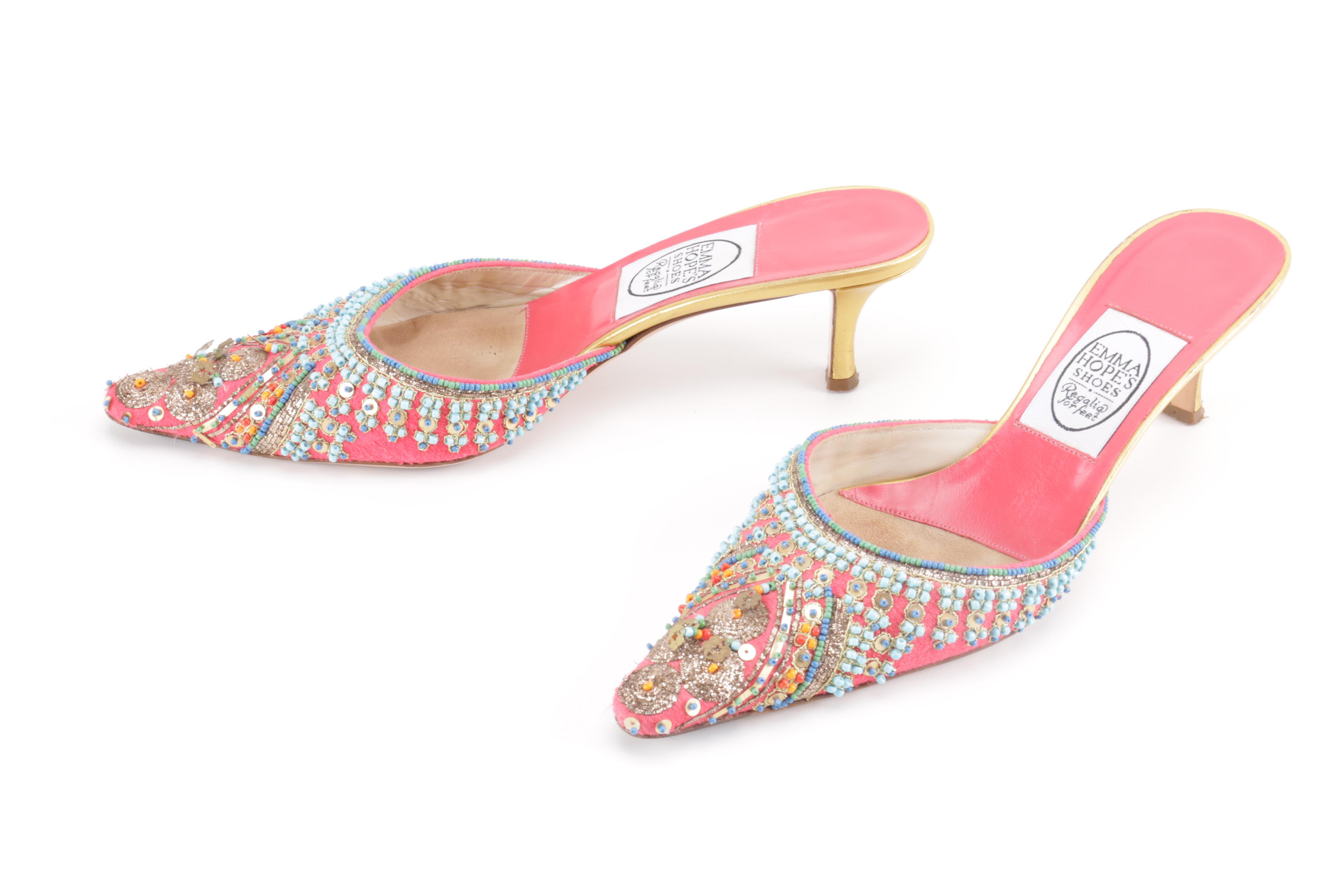 Embroidered and Beaded Shoes by Emma Hope's