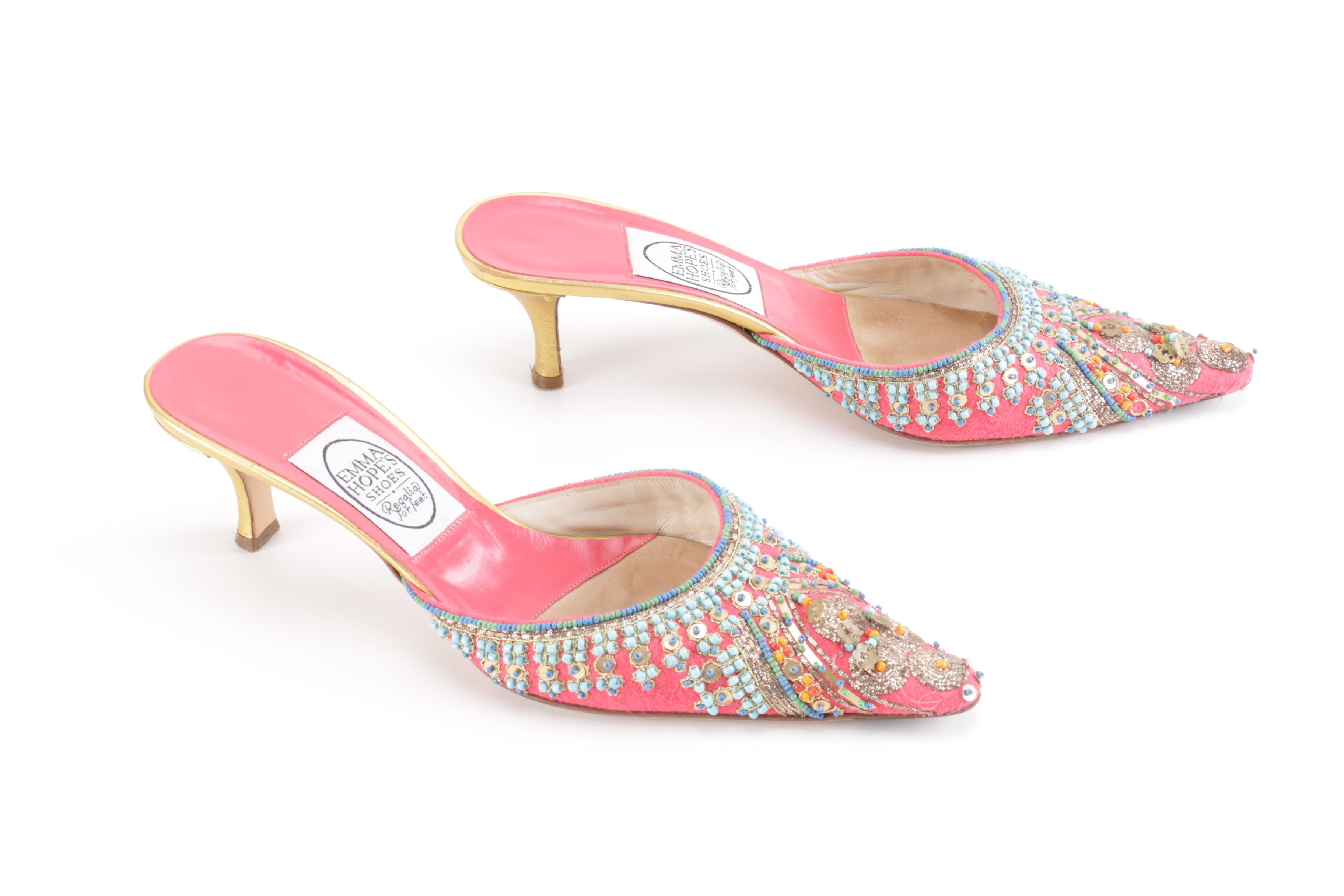 Embroidered and Beaded Shoes by Emma Hope's