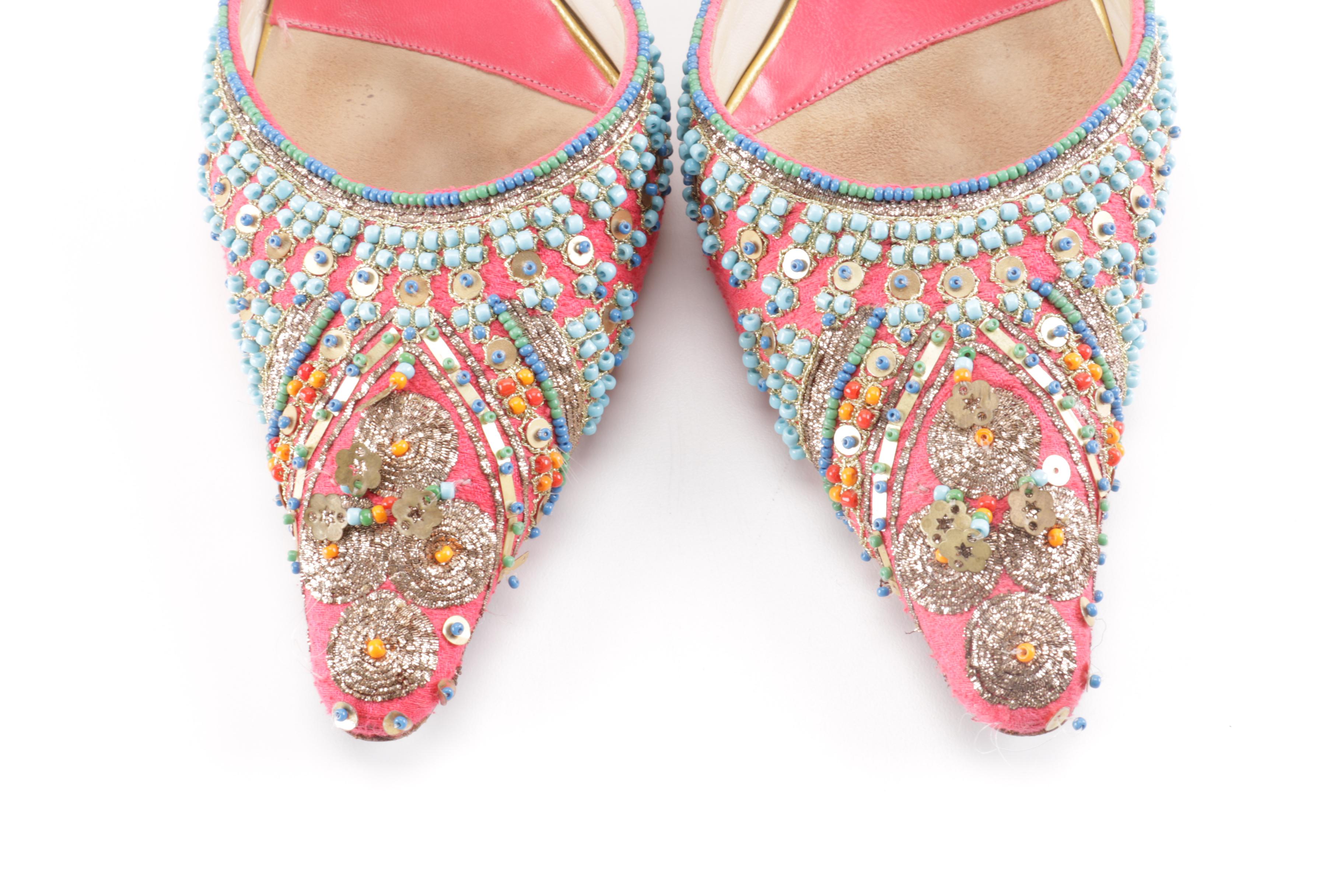 Embroidered and Beaded Shoes by Emma Hope's