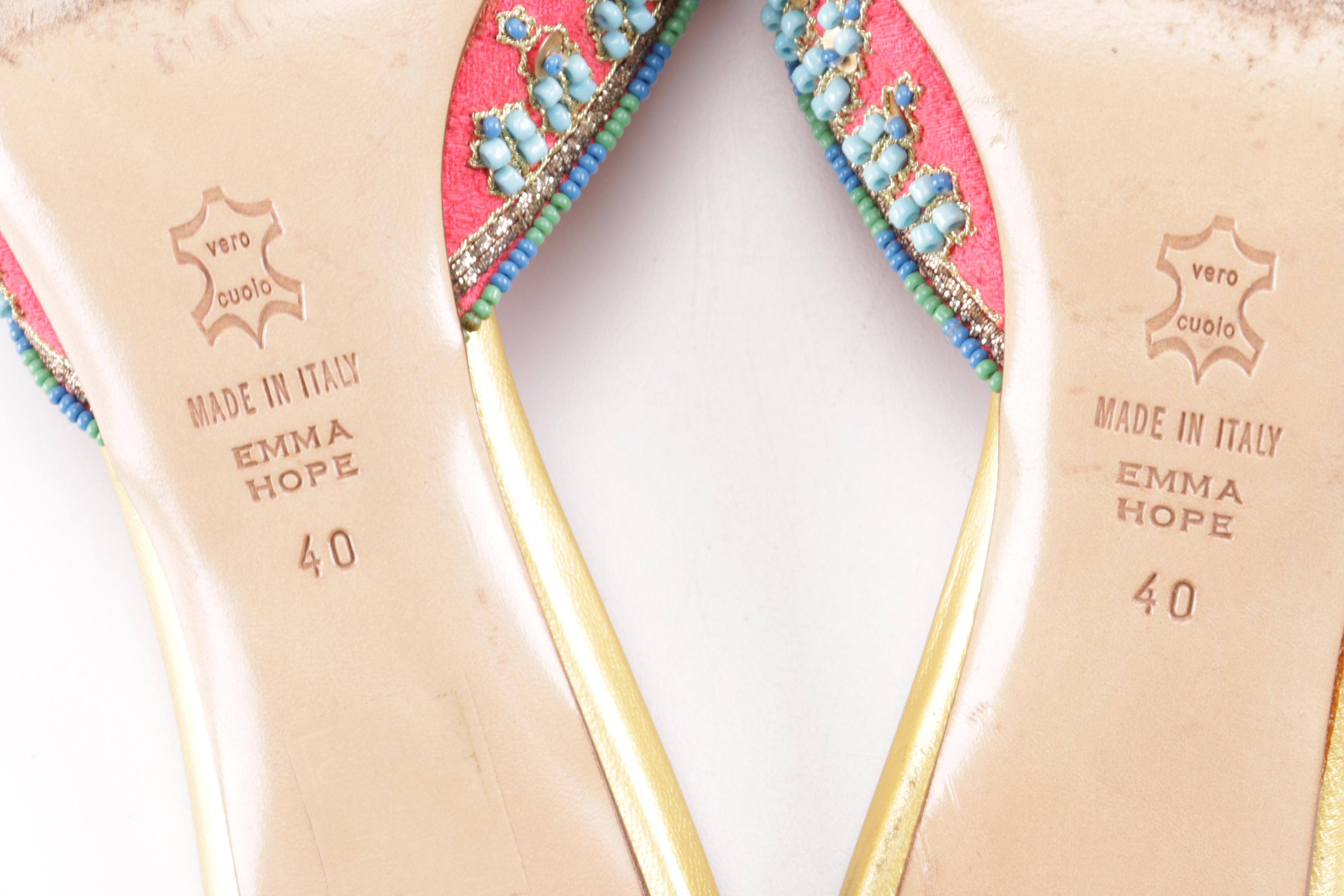 Embroidered and Beaded Shoes by Emma Hope's