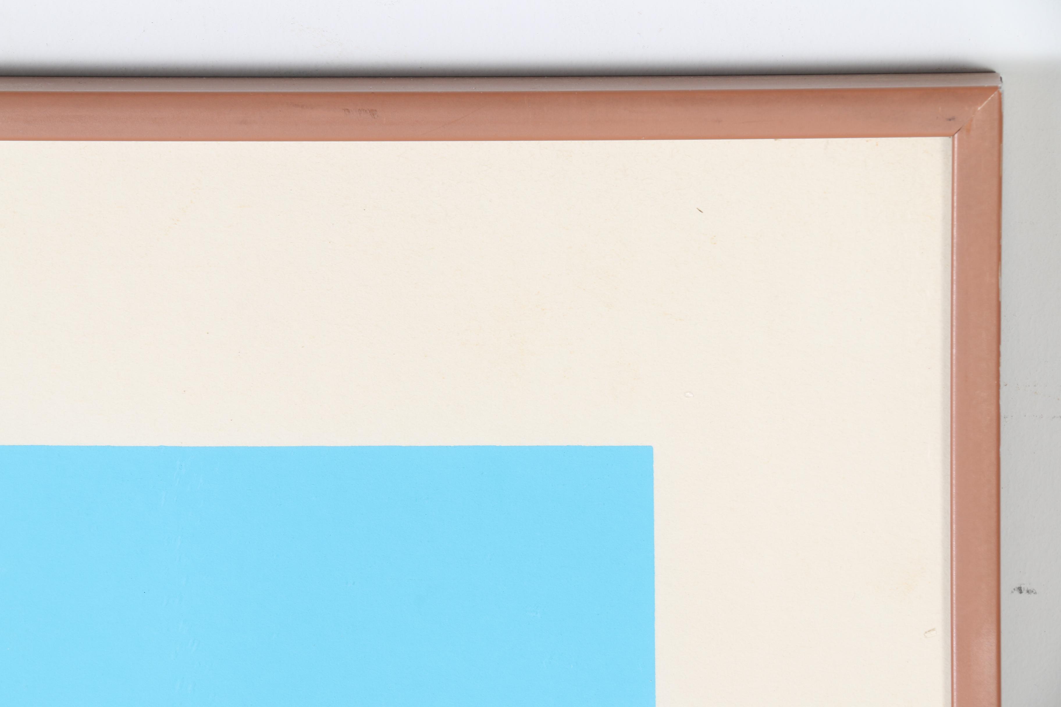 Gail Bruce Limited Edition Serigraph on Paper "Park Bench"