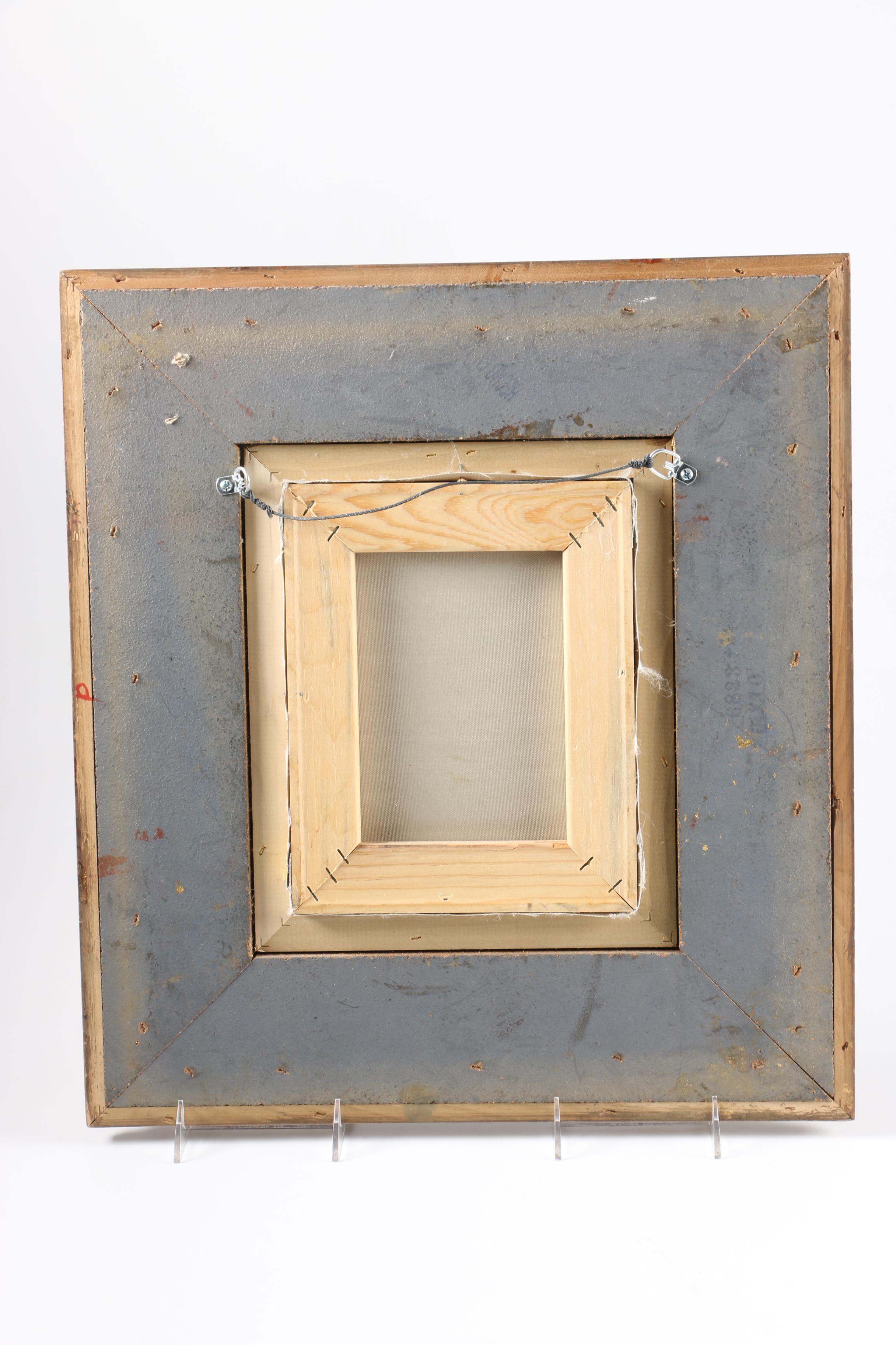 John K. Oil on Canvas River Landscape Scene