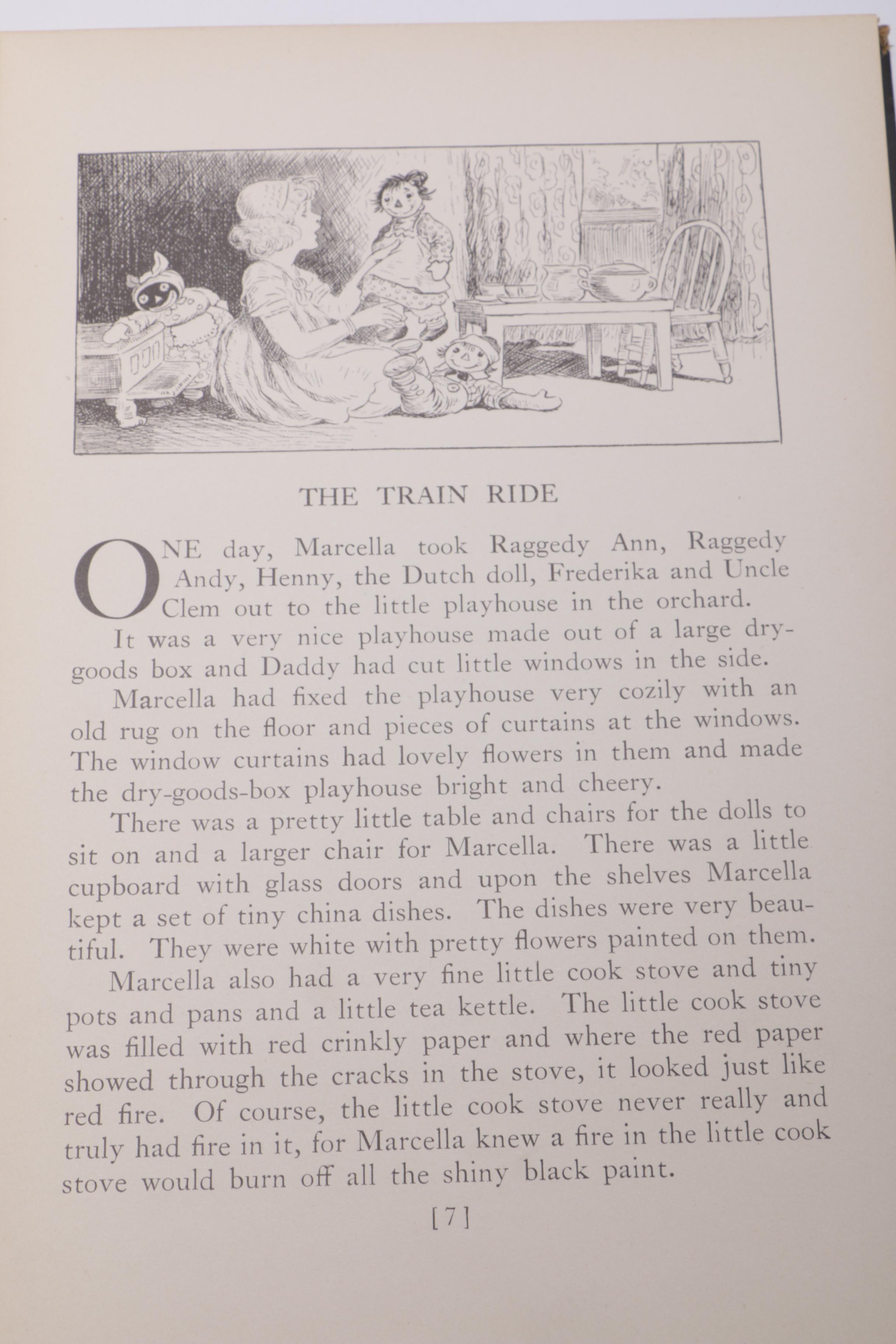 Signed First Edition "Marcella: A Raggedy Ann Story" by Johnny Gruelle