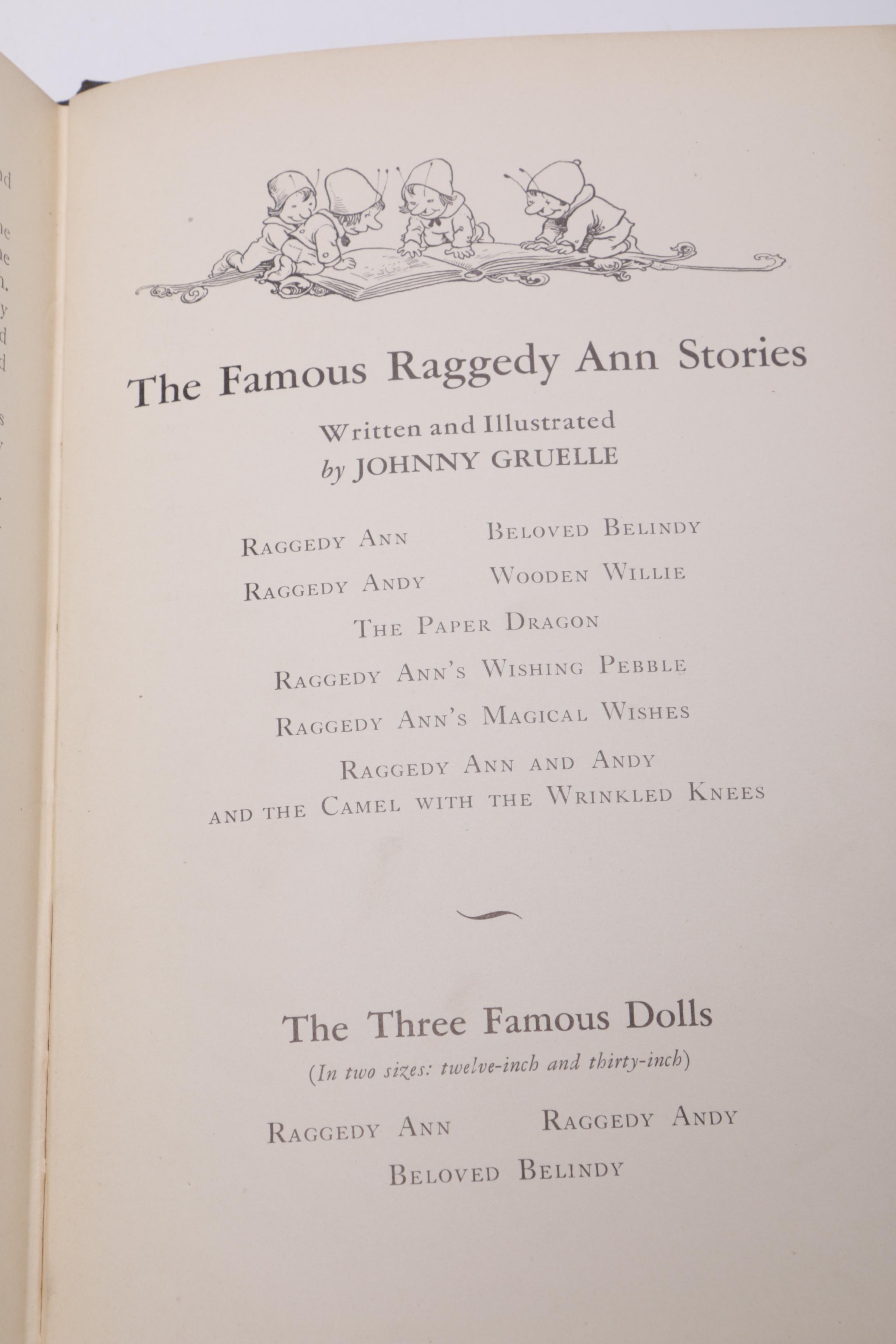 Signed First Edition "Marcella: A Raggedy Ann Story" by Johnny Gruelle