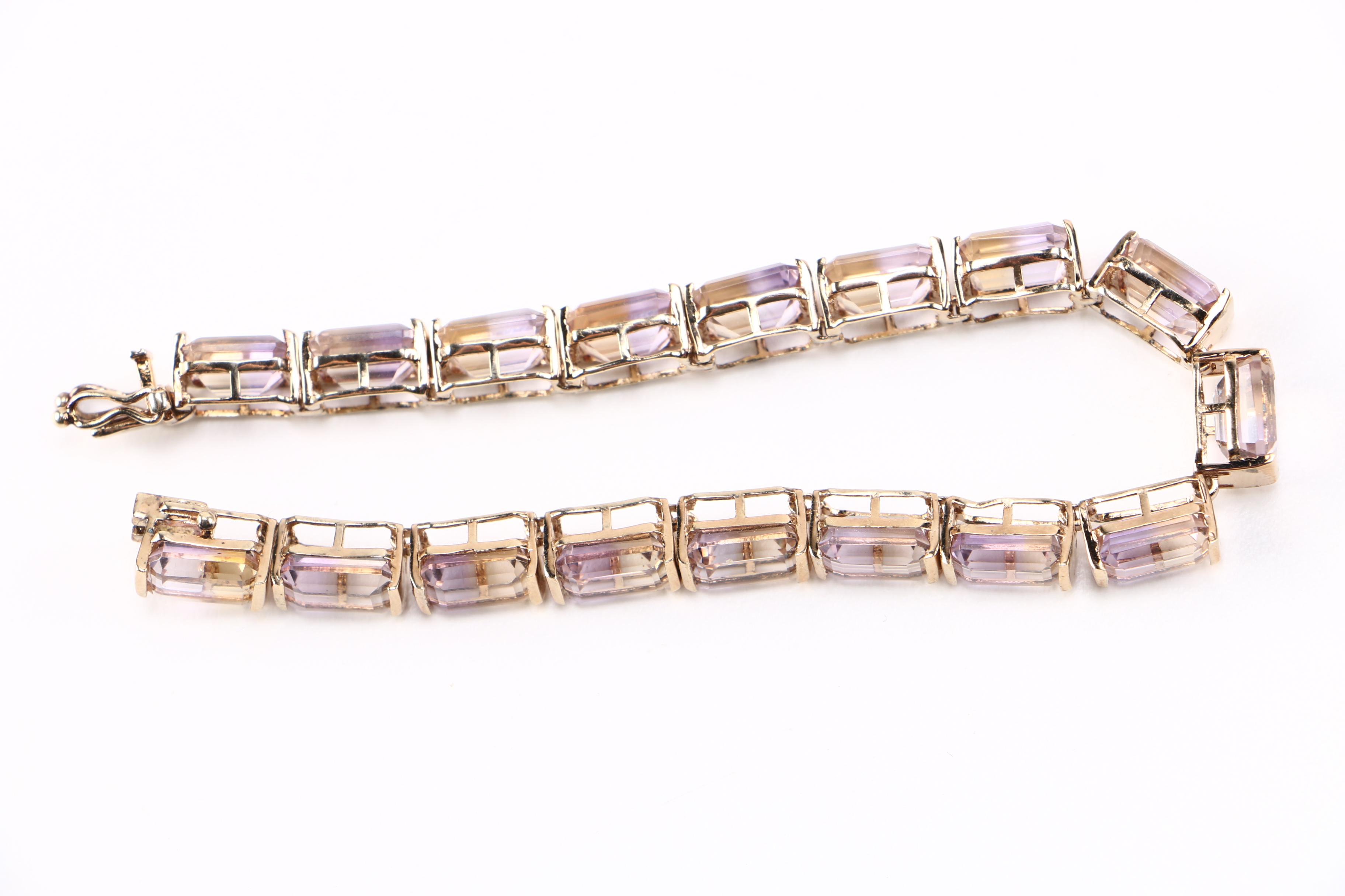 Sterling Silver Ametrine Bracelet