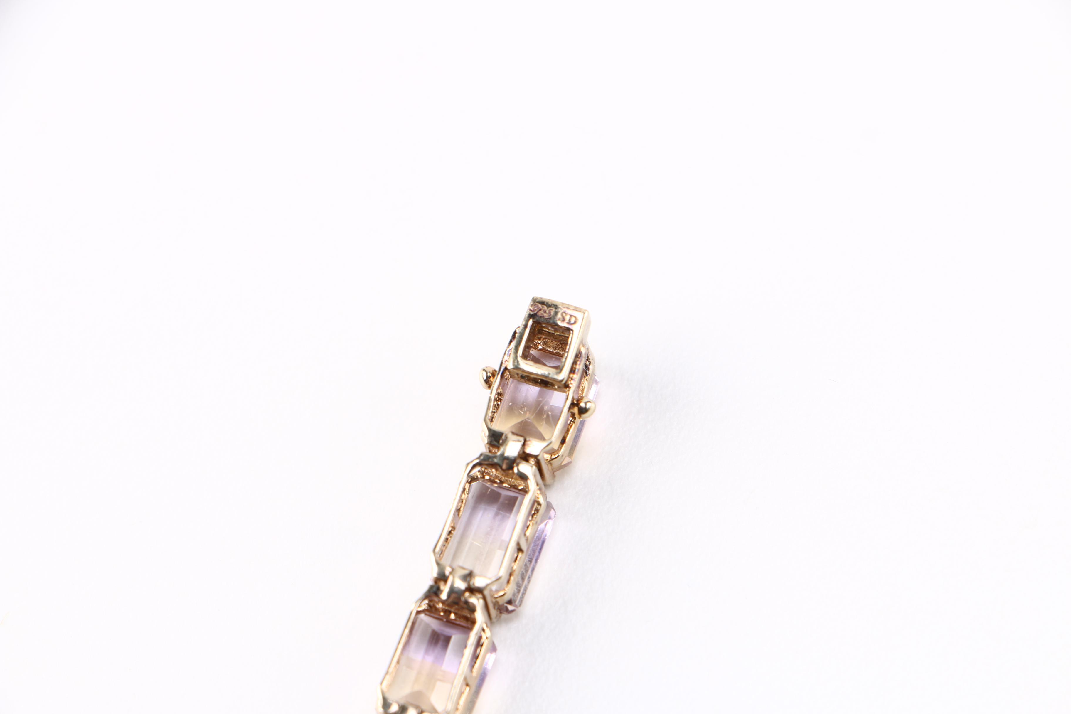 Sterling Silver Ametrine Bracelet