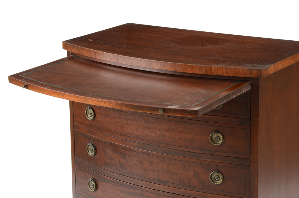 Vintage Mahogany Bow Front Chest of Drawers