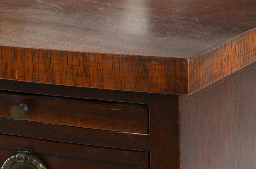 Vintage Mahogany Bow Front Chest of Drawers
