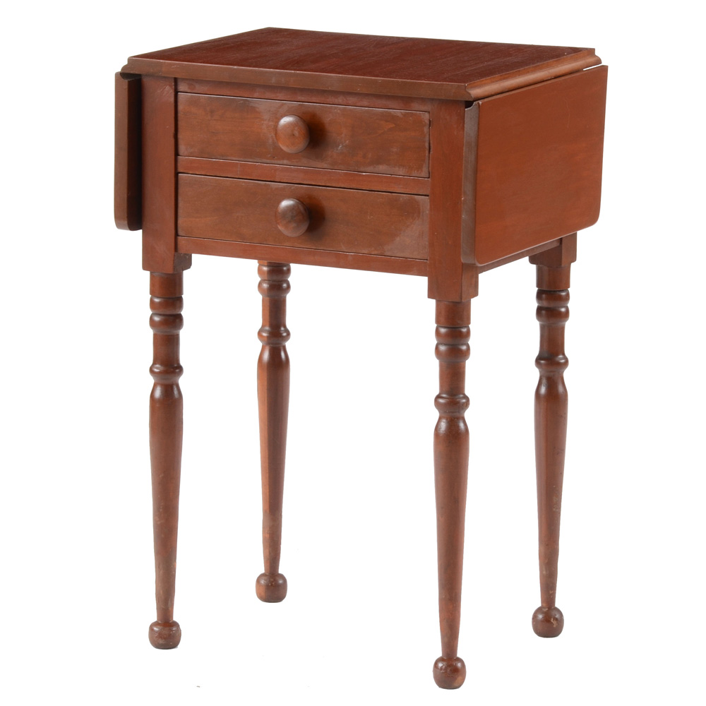 Cherry Drop Leaf Side Table