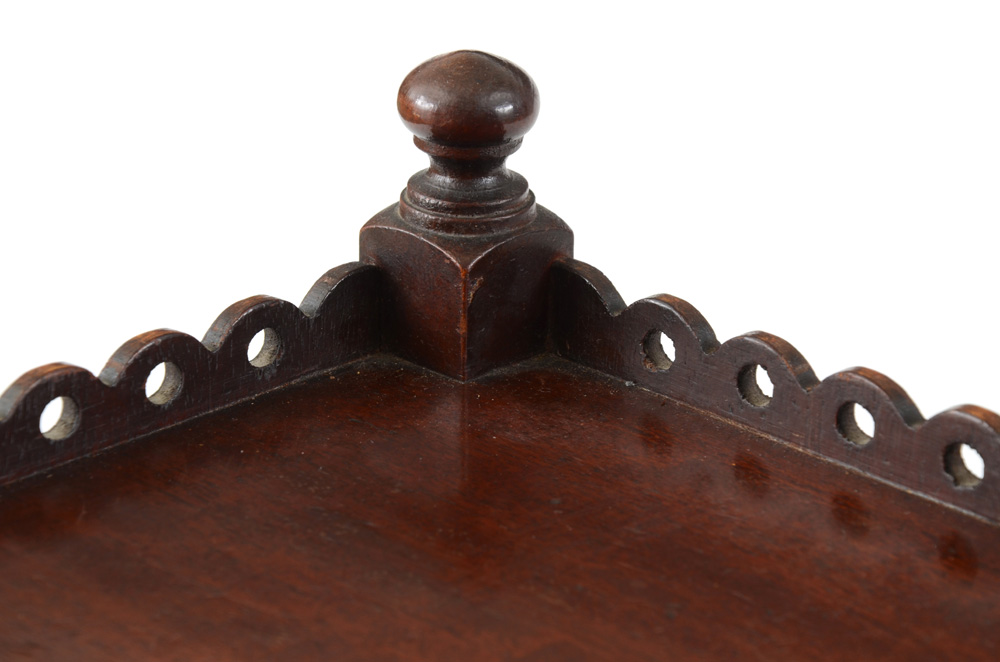 Mahogany Three-Tier End Table