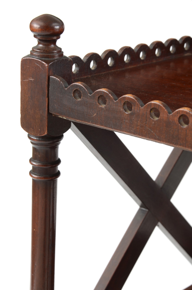 Mahogany Three-Tier End Table