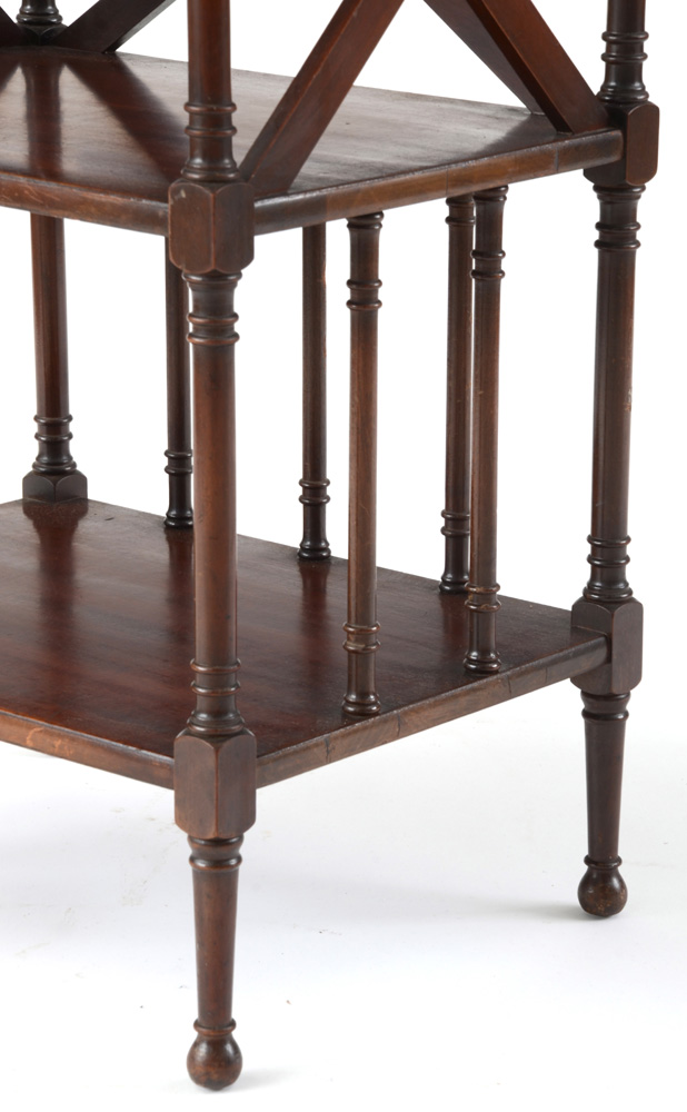 Mahogany Three-Tier End Table