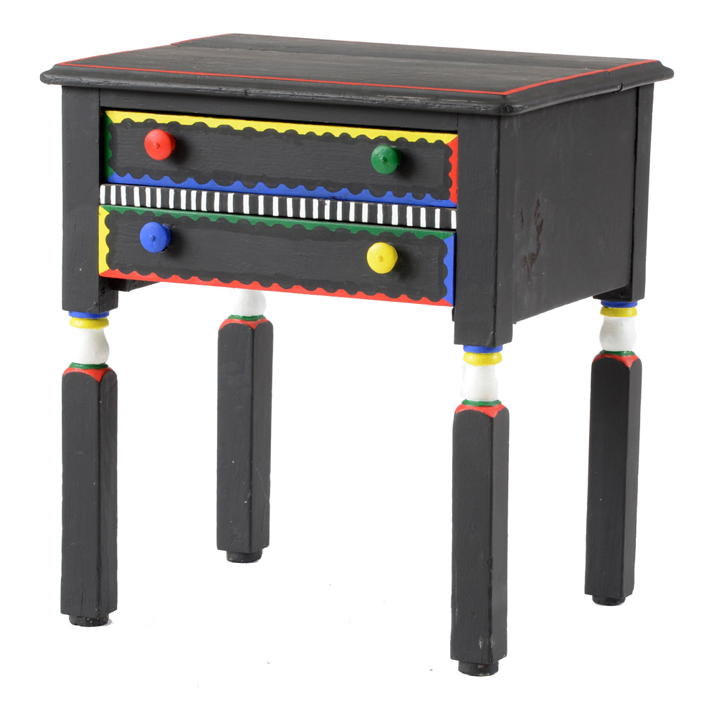 Vintage Hand-Painted Child's Nightstand